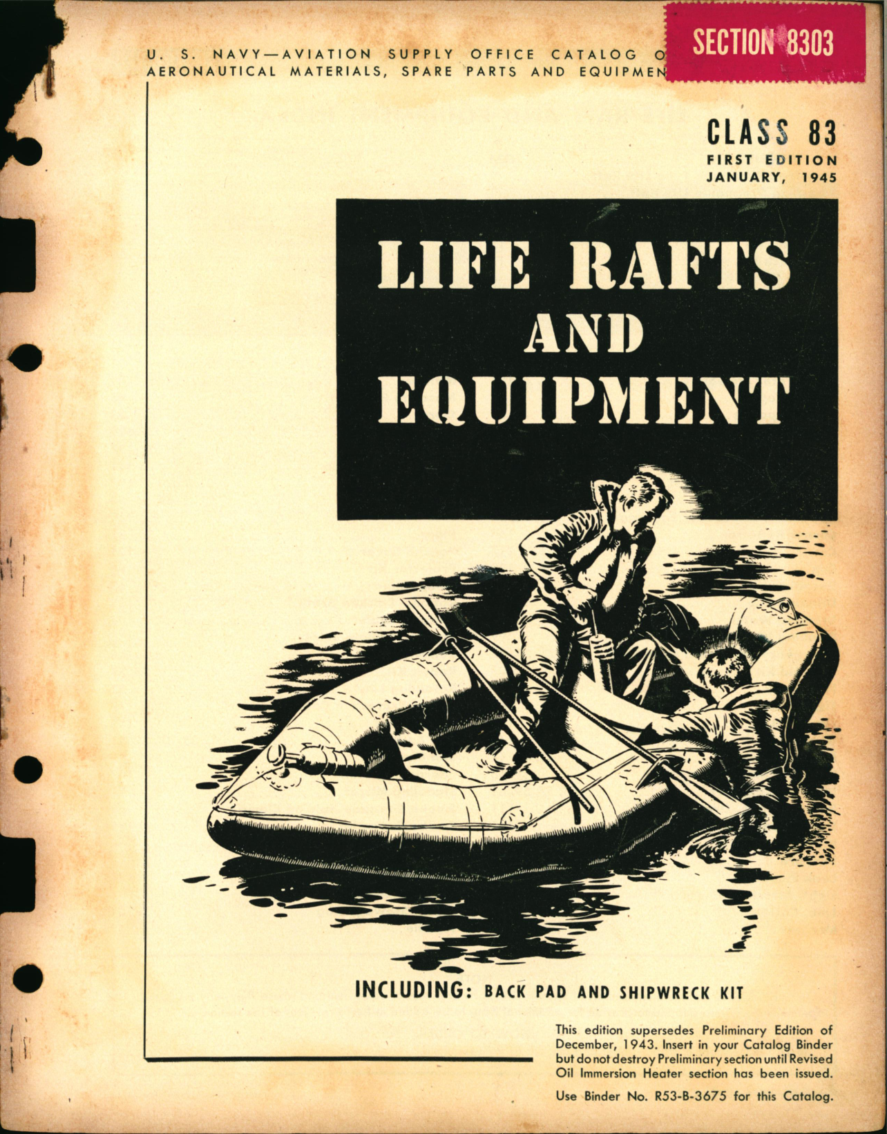 Sample page 1 from AirCorps Library document: Life Rafts and Equipment