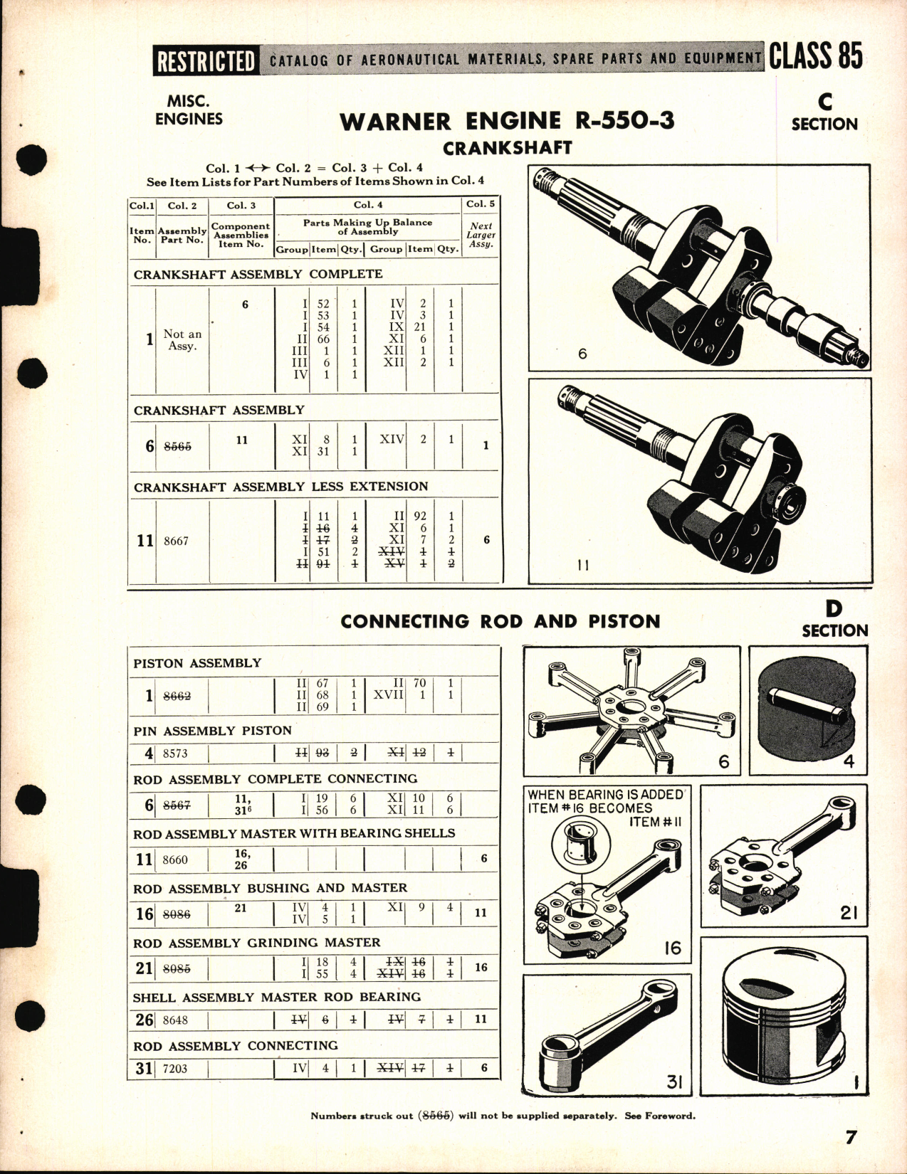 Sample page 7 from AirCorps Library document: Miscellaneous Engines Supplement-1