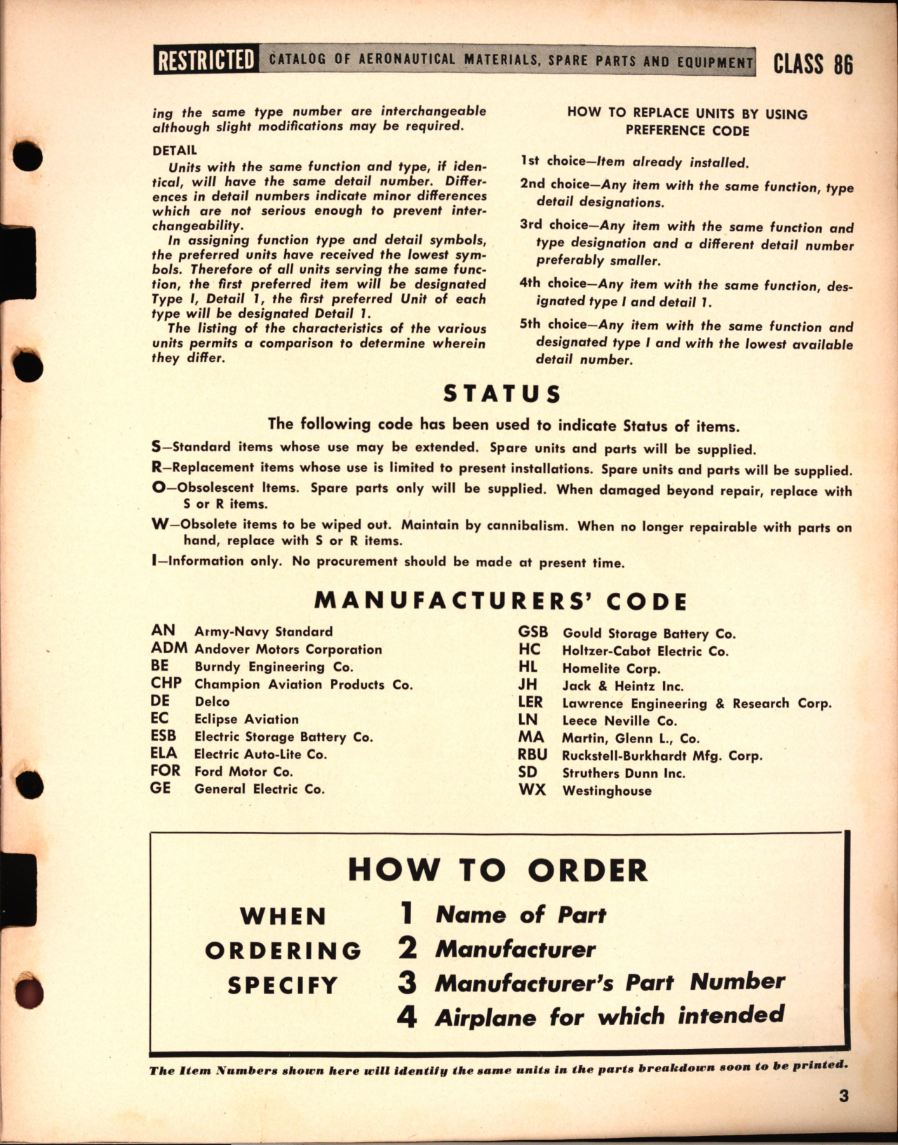 Sample page 3 from AirCorps Library document: Electrical Power Supply equipment