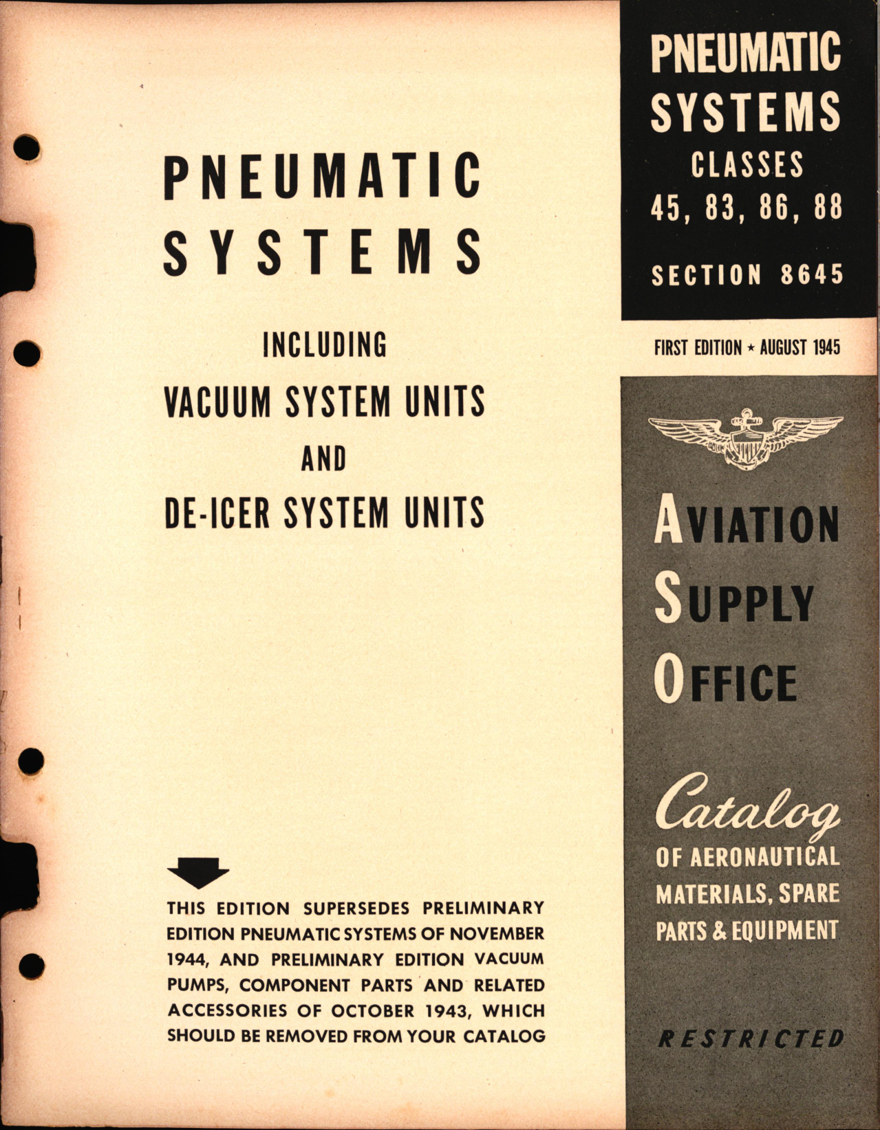 Sample page 1 from AirCorps Library document: Pneumatic Systems 