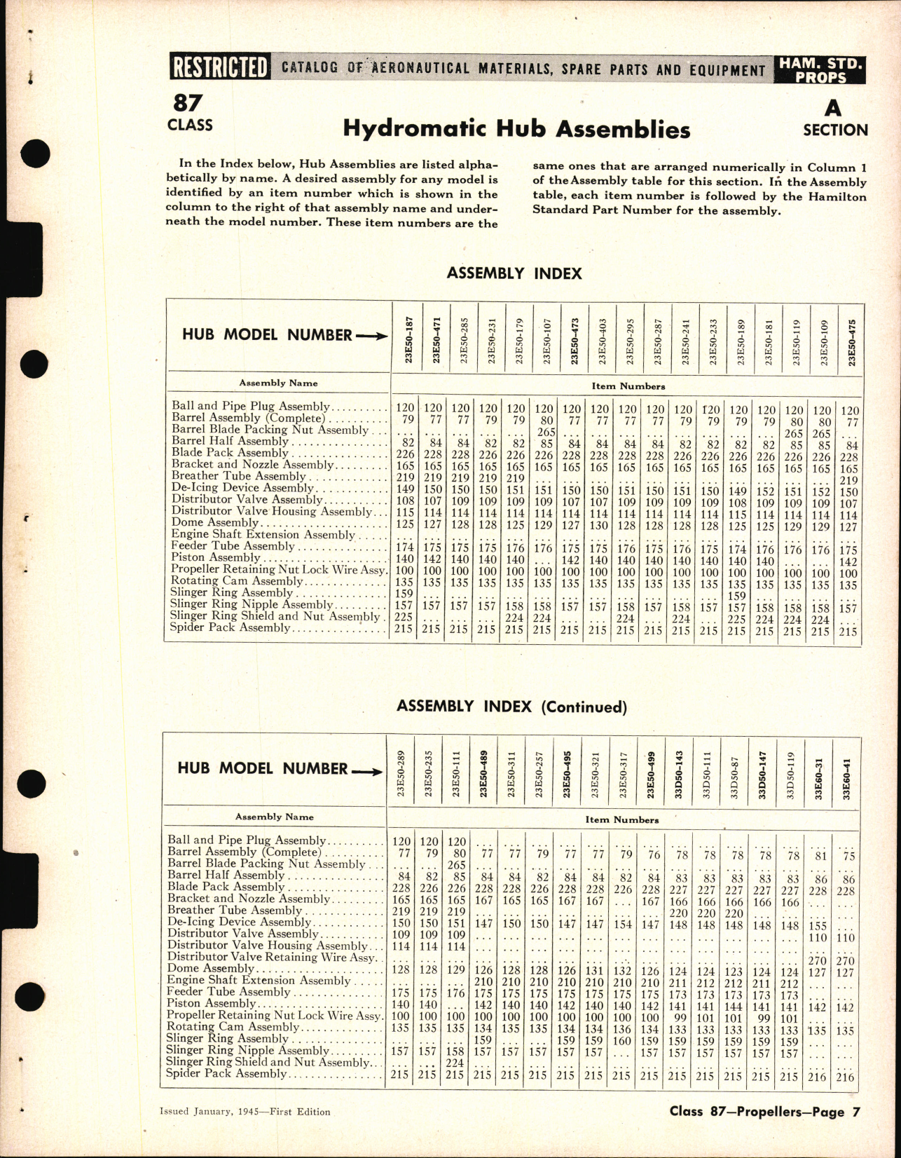 Sample page 7 from AirCorps Library document: Propeller Application and Parts 