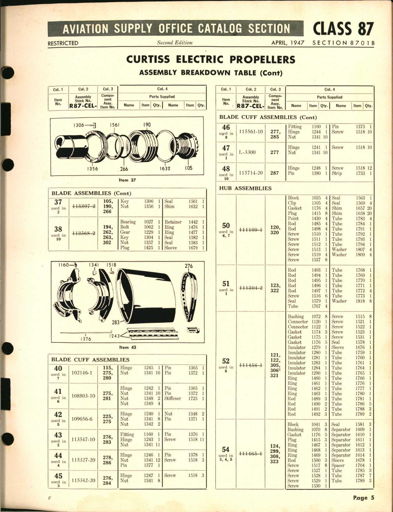 Sample page 5 from AirCorps Library document: Curtiss Electric Propellers