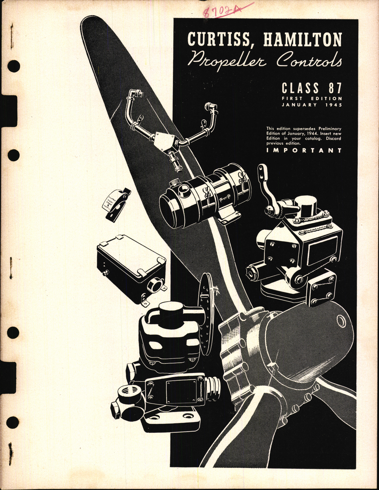 Sample page 1 from AirCorps Library document: Curtiss and Hamilton Propeller Controls