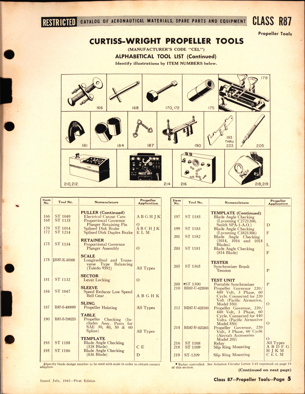 Sample page 5 from AirCorps Library document: Propeller Tools