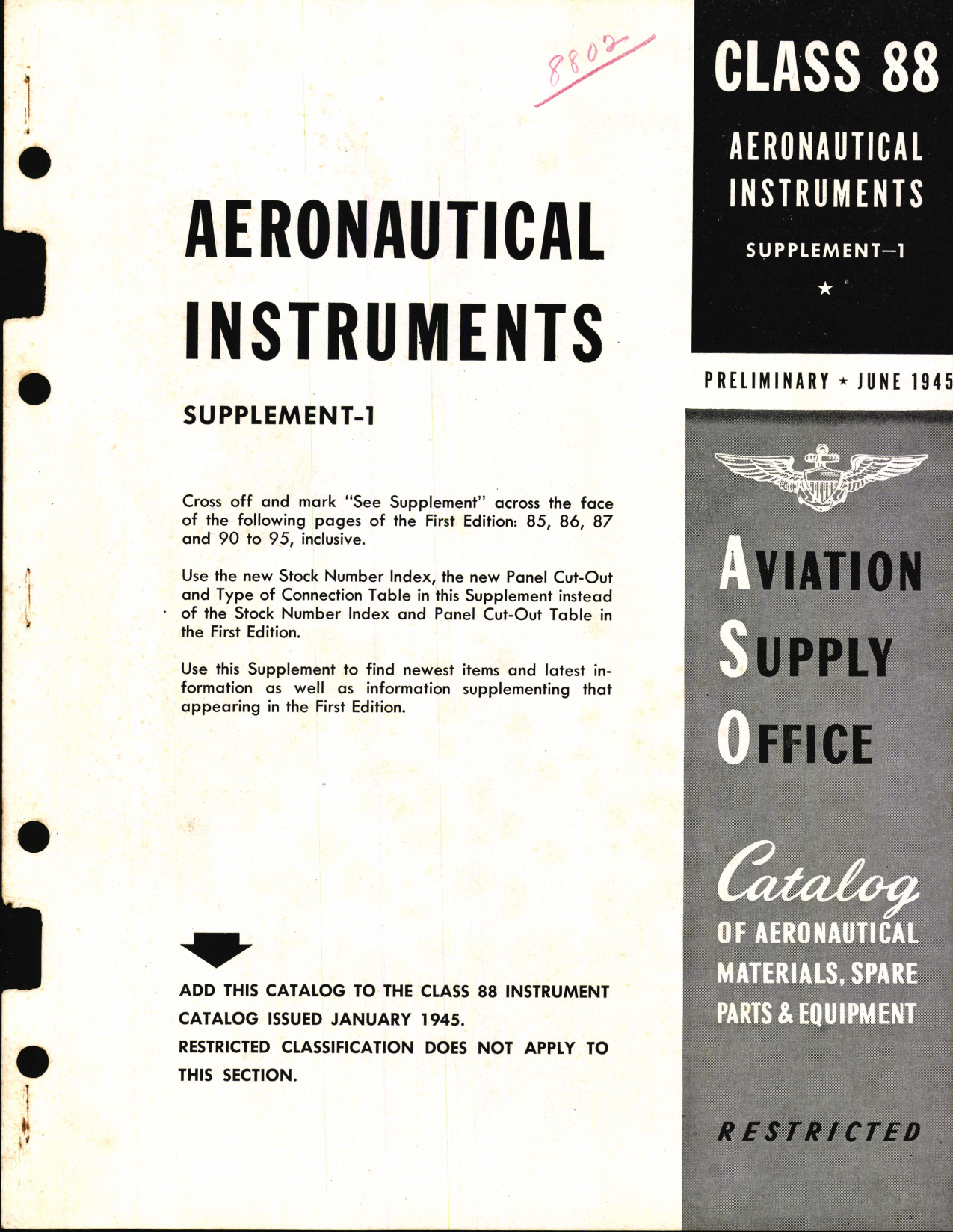 Sample page 1 from AirCorps Library document: Aeronautical Instruments 