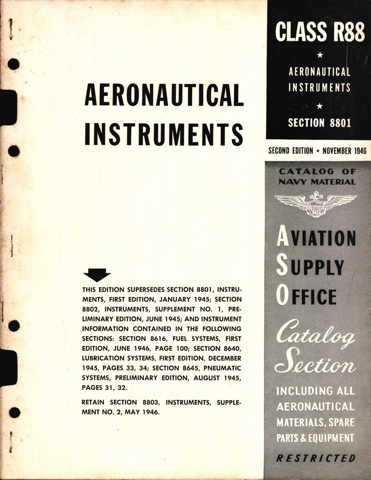 Sample page 1 from AirCorps Library document: Aeronautical Instruments 