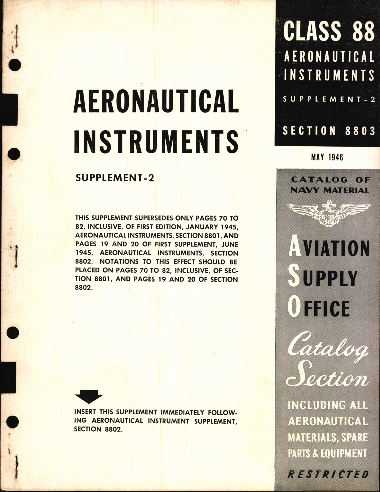 Sample page 1 from AirCorps Library document: Aeronautical Instruments Supplement-2