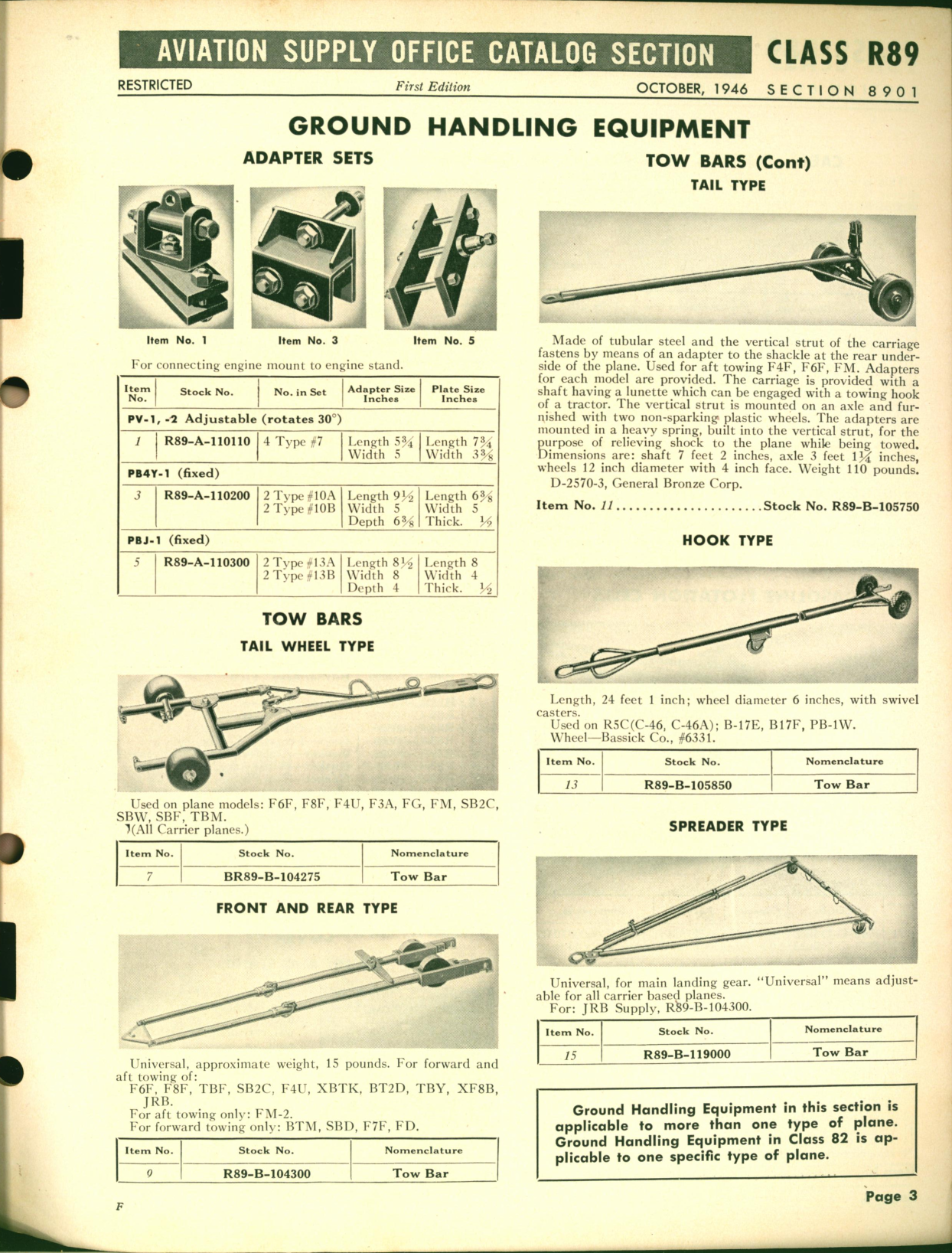 Sample page 3 from AirCorps Library document: Ground Handling Equipment