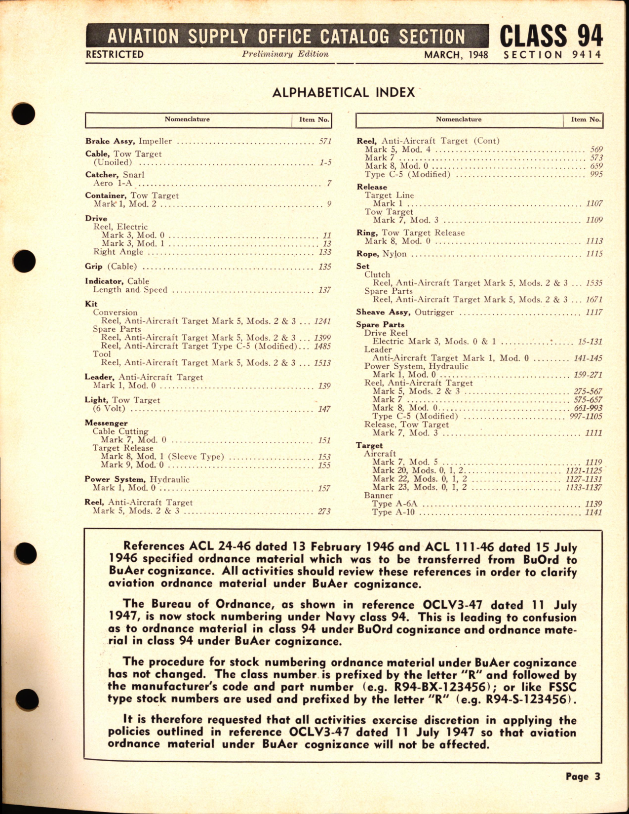 Sample page 3 from AirCorps Library document: Tow Target Equipment