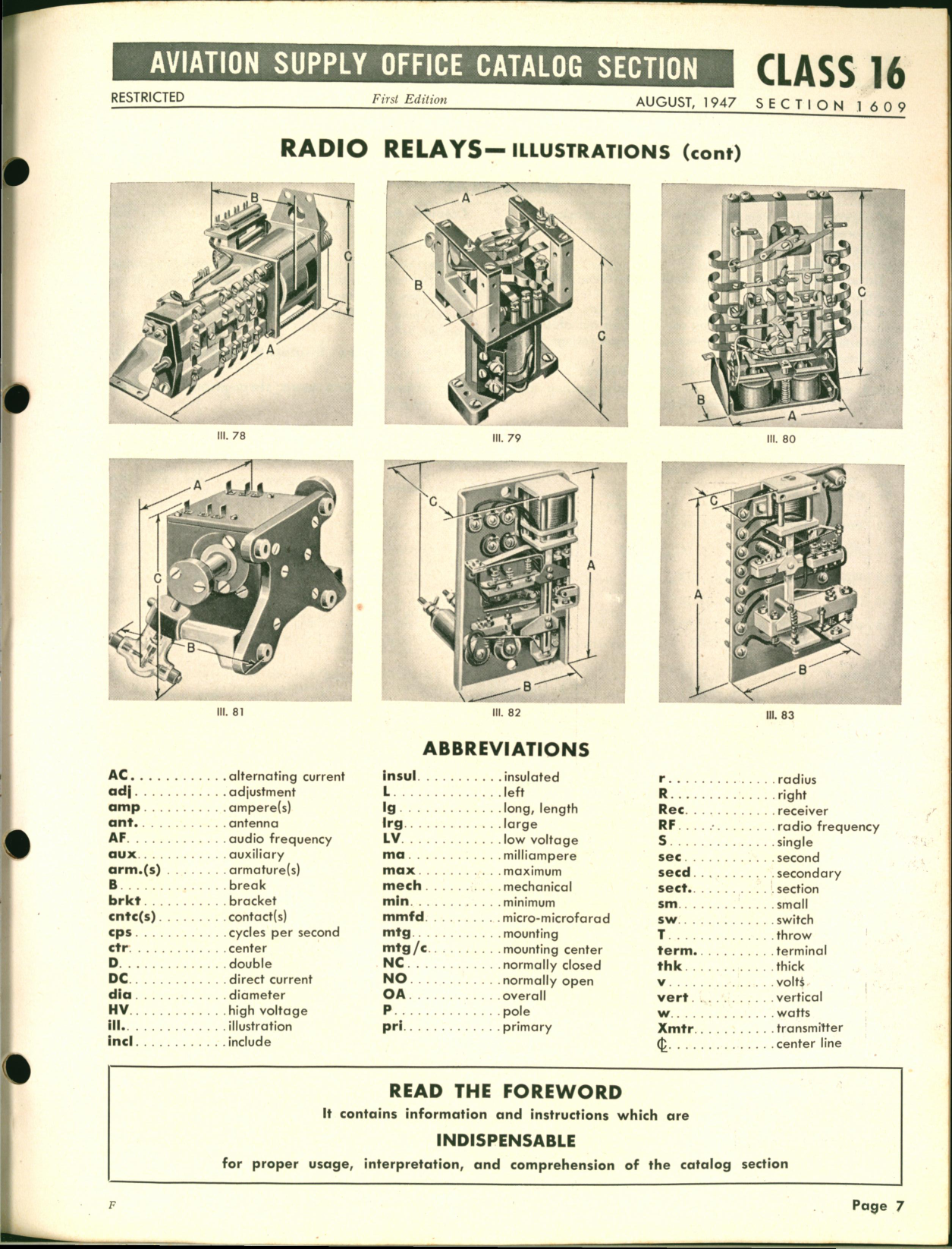 Sample page 7 from AirCorps Library document: Radio Relays