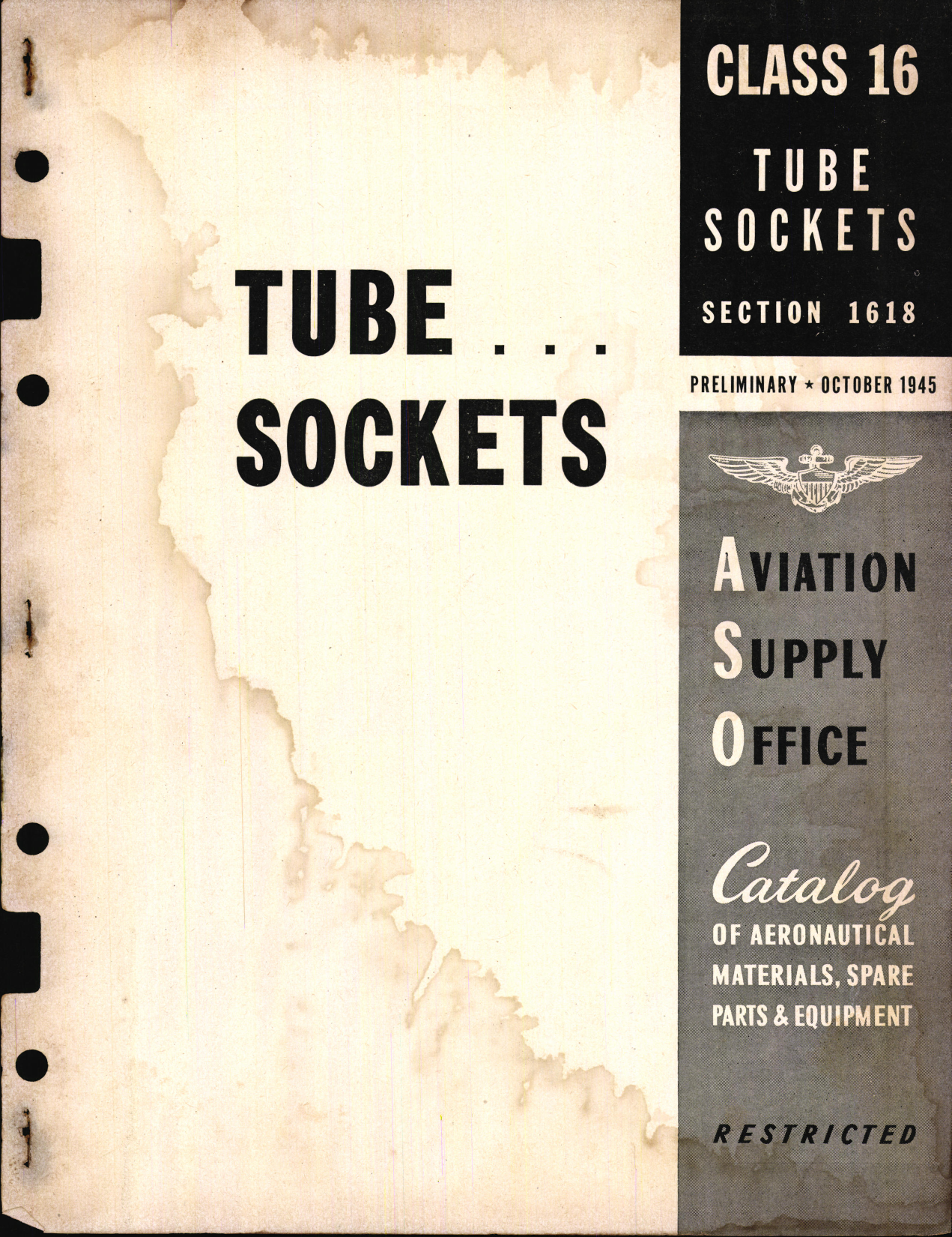 Sample page 1 from AirCorps Library document: Tube Sockets
