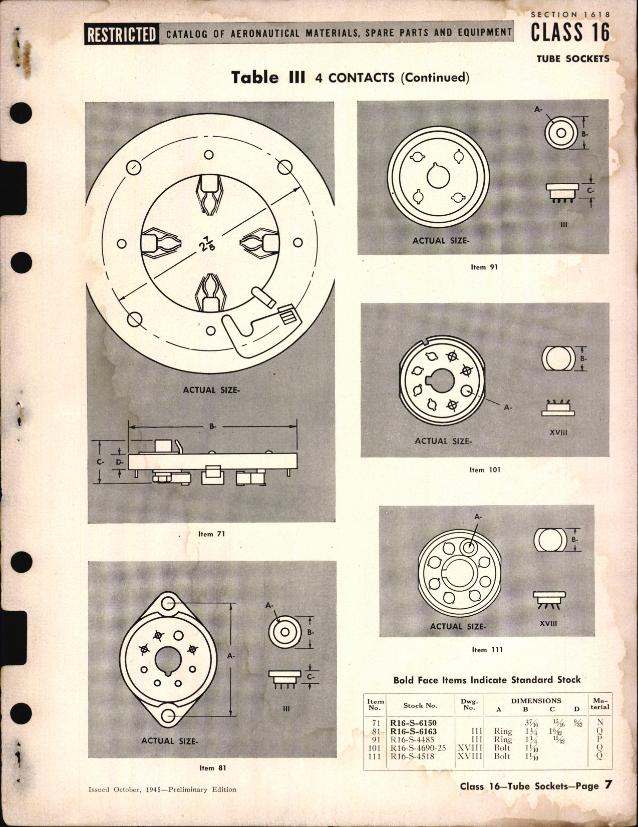 Sample page 7 from AirCorps Library document: Tube Sockets