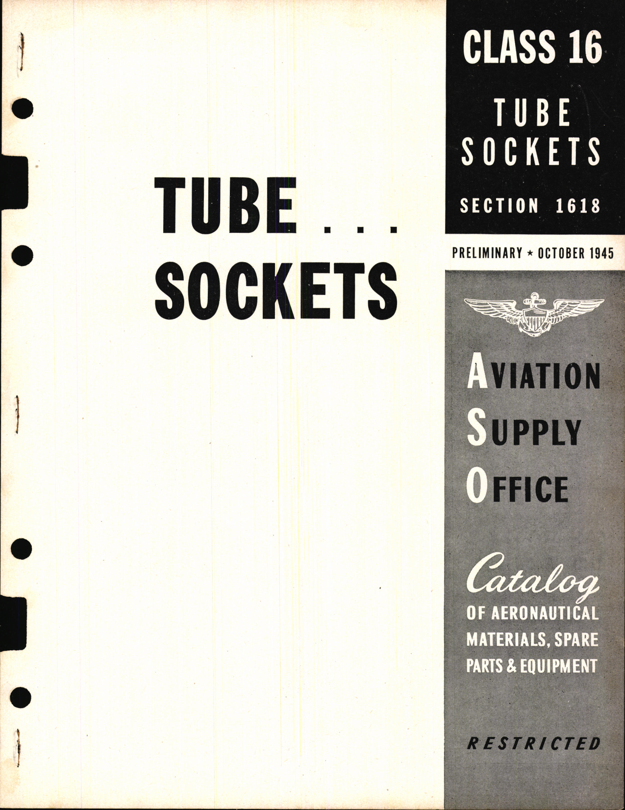 Sample page 1 from AirCorps Library document: Tube Sockets
