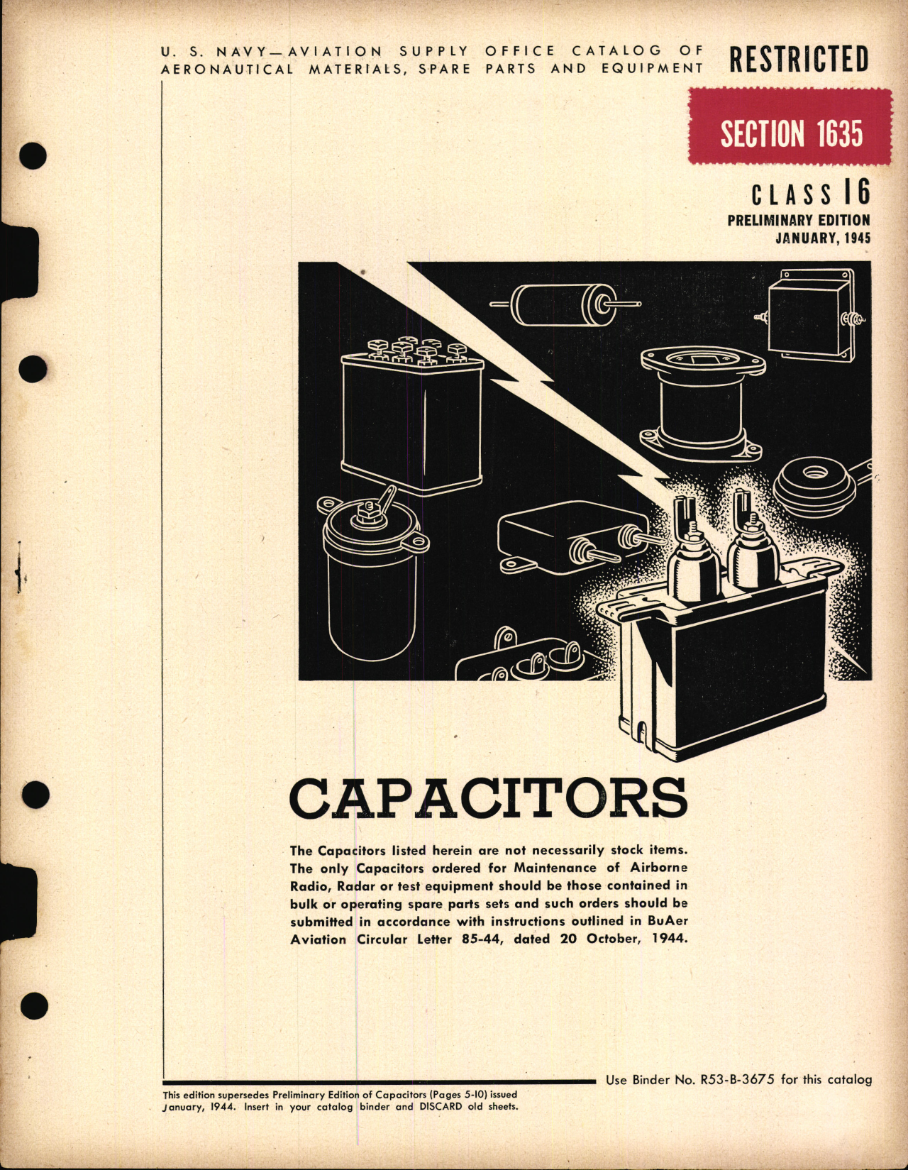 Sample page 1 from AirCorps Library document: Capacitors