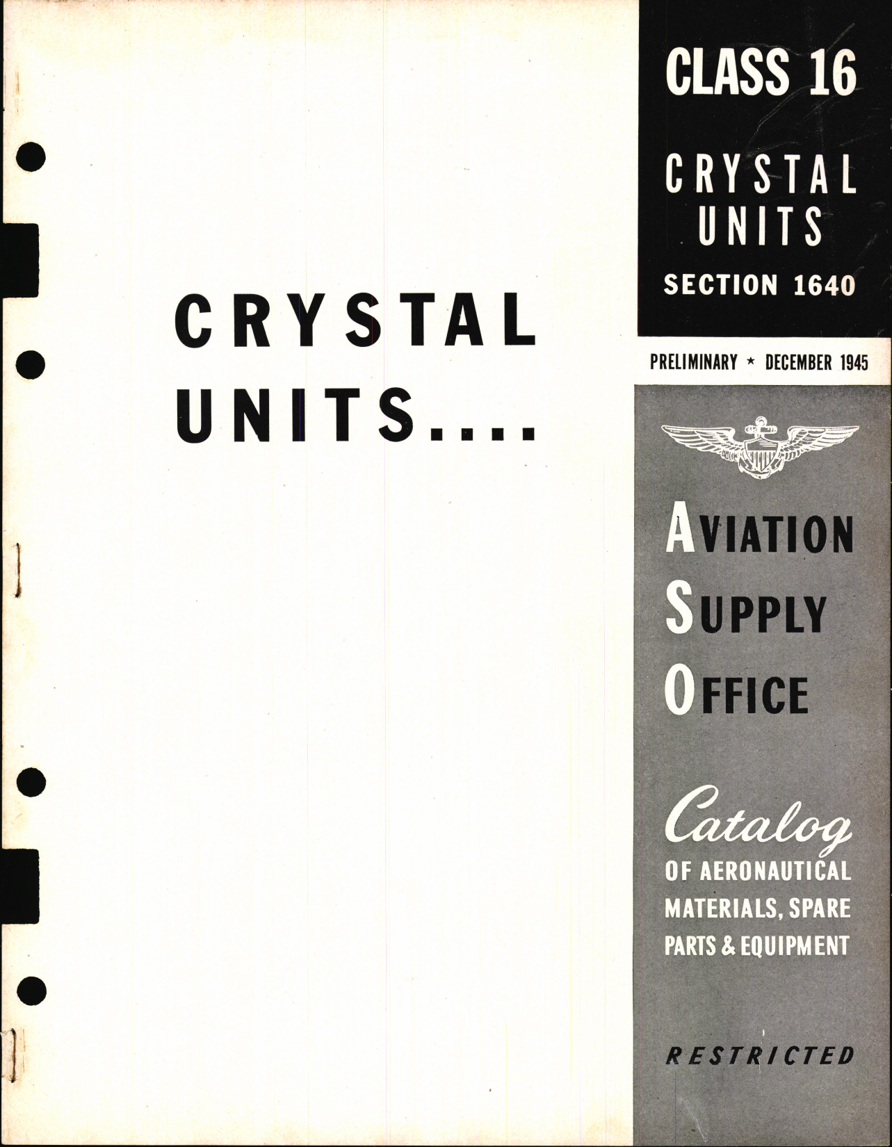 Sample page 1 from AirCorps Library document: Crystal Units