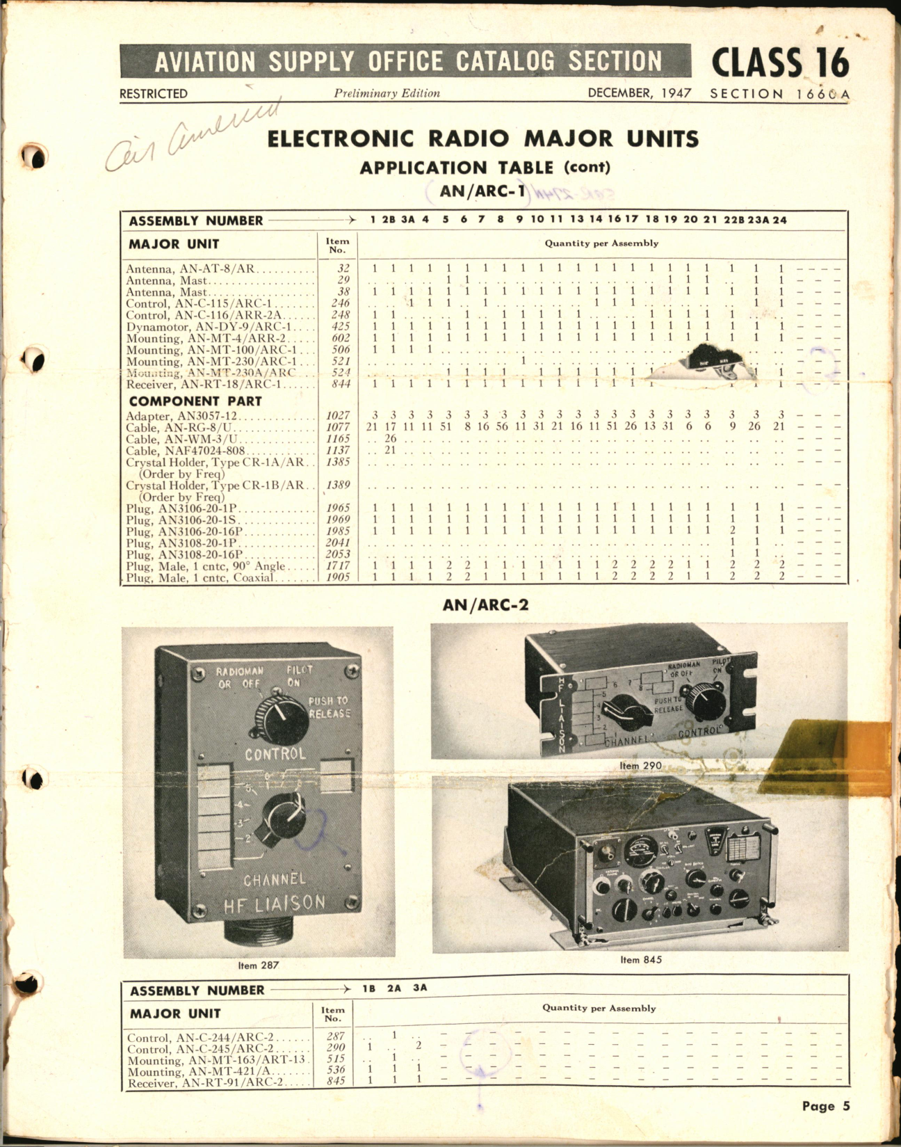 Sample page 5 from AirCorps Library document: Electronic Radio, Major Units