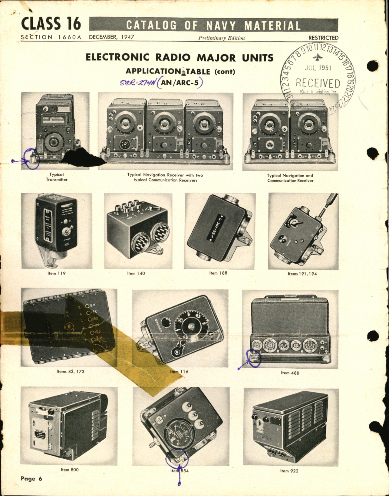 Sample page 6 from AirCorps Library document: Electronic Radio, Major Units