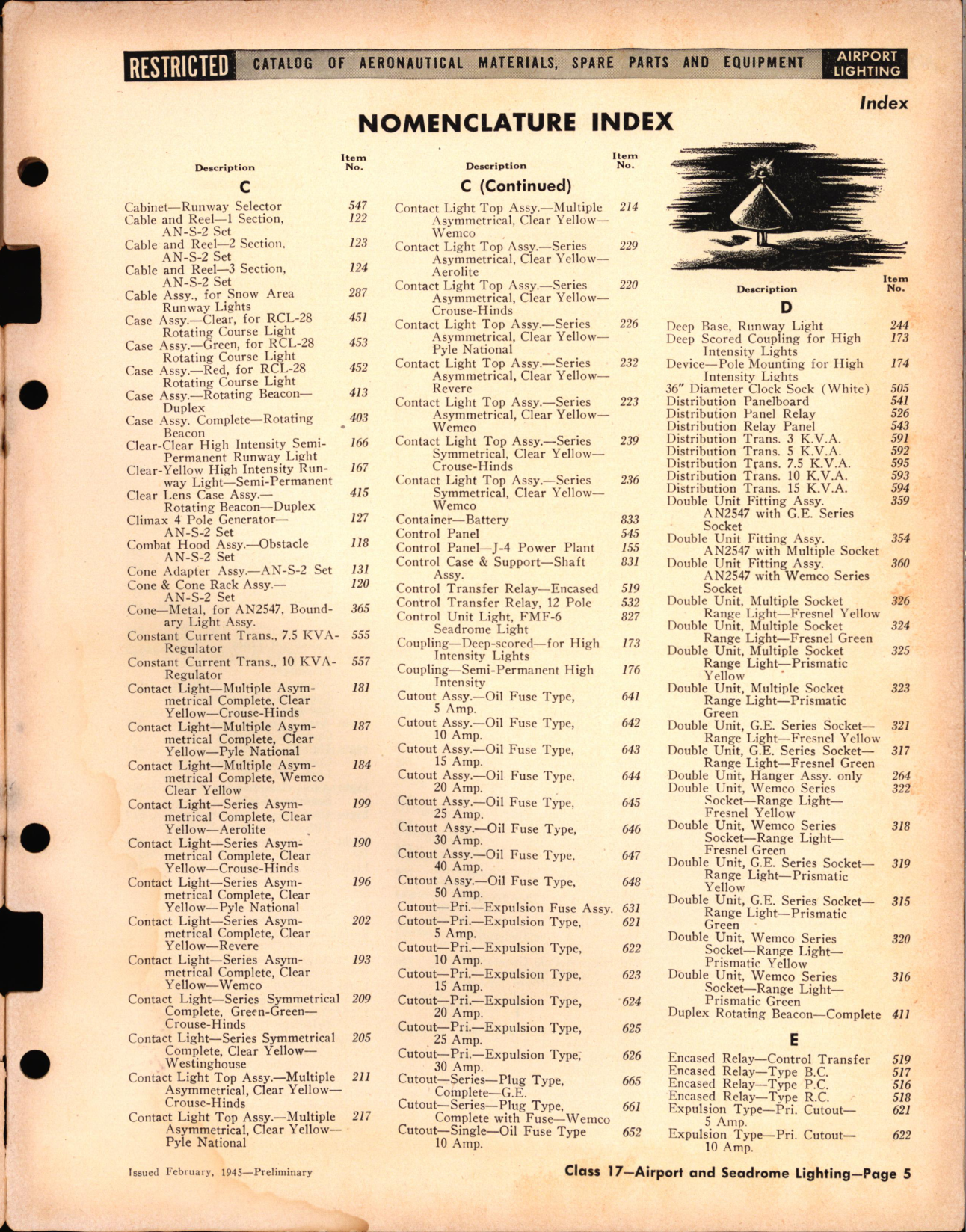 Sample page 5 from AirCorps Library document: Airport and Seadrome Lighting