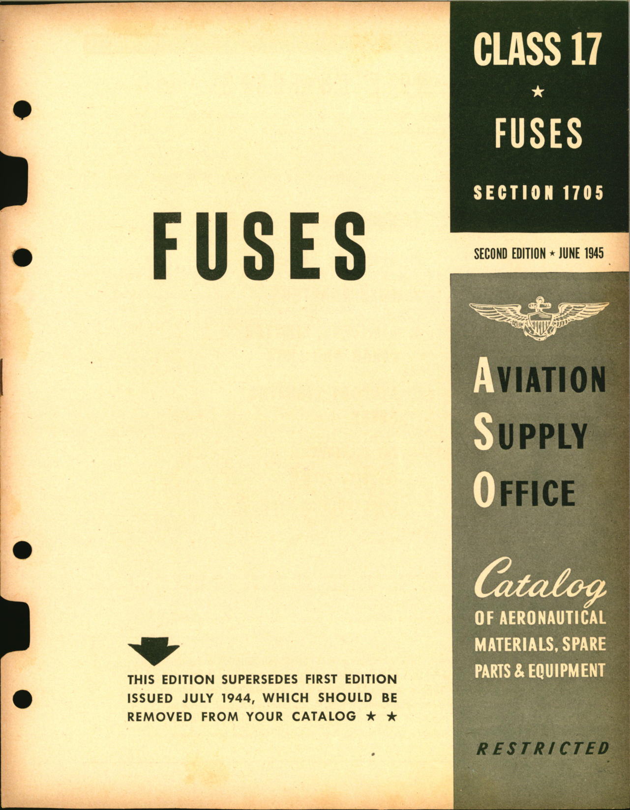 Sample page 1 from AirCorps Library document: Fuses