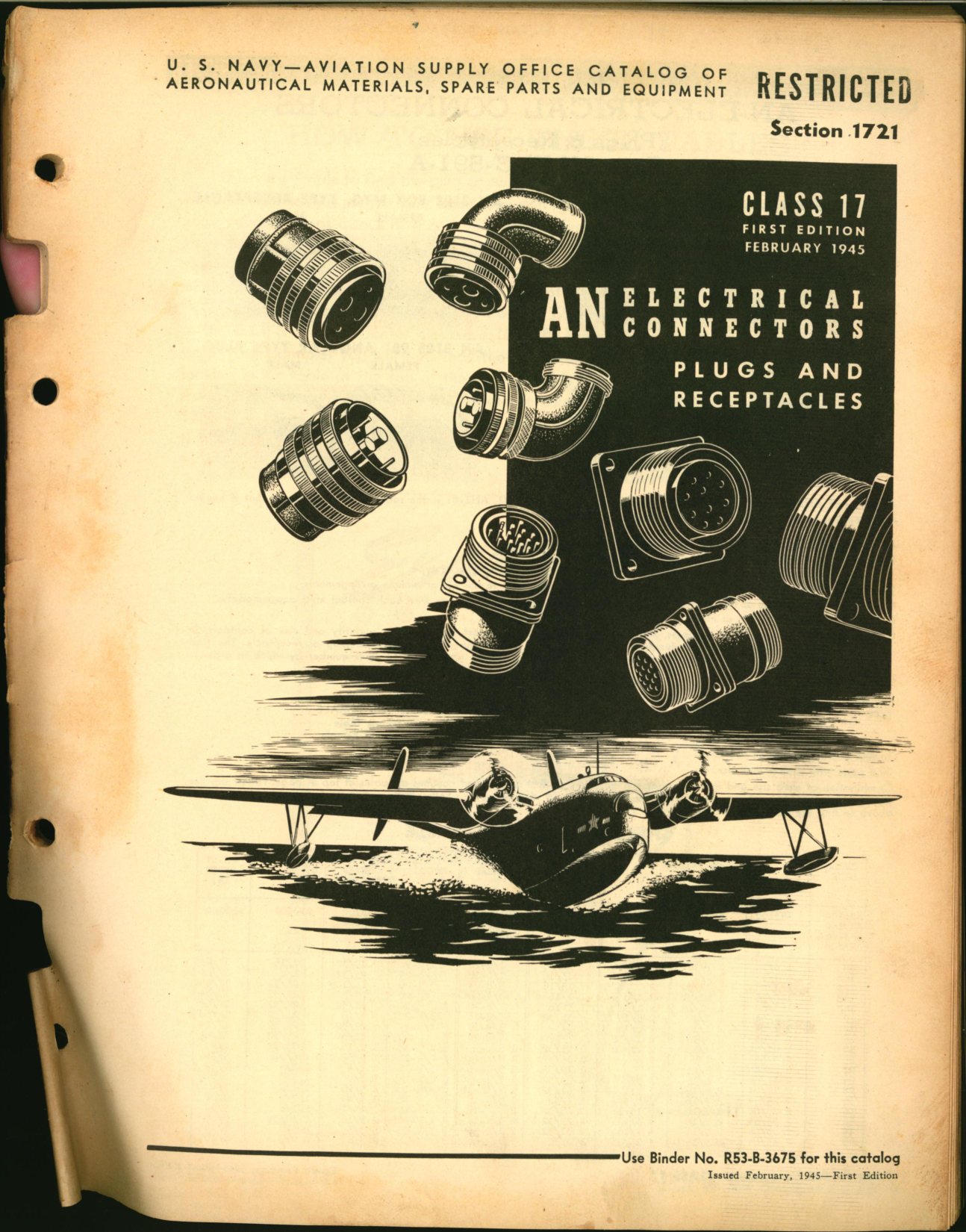 Sample page 1 from AirCorps Library document: AN Electrical Connectors, Plugs and Receptacles