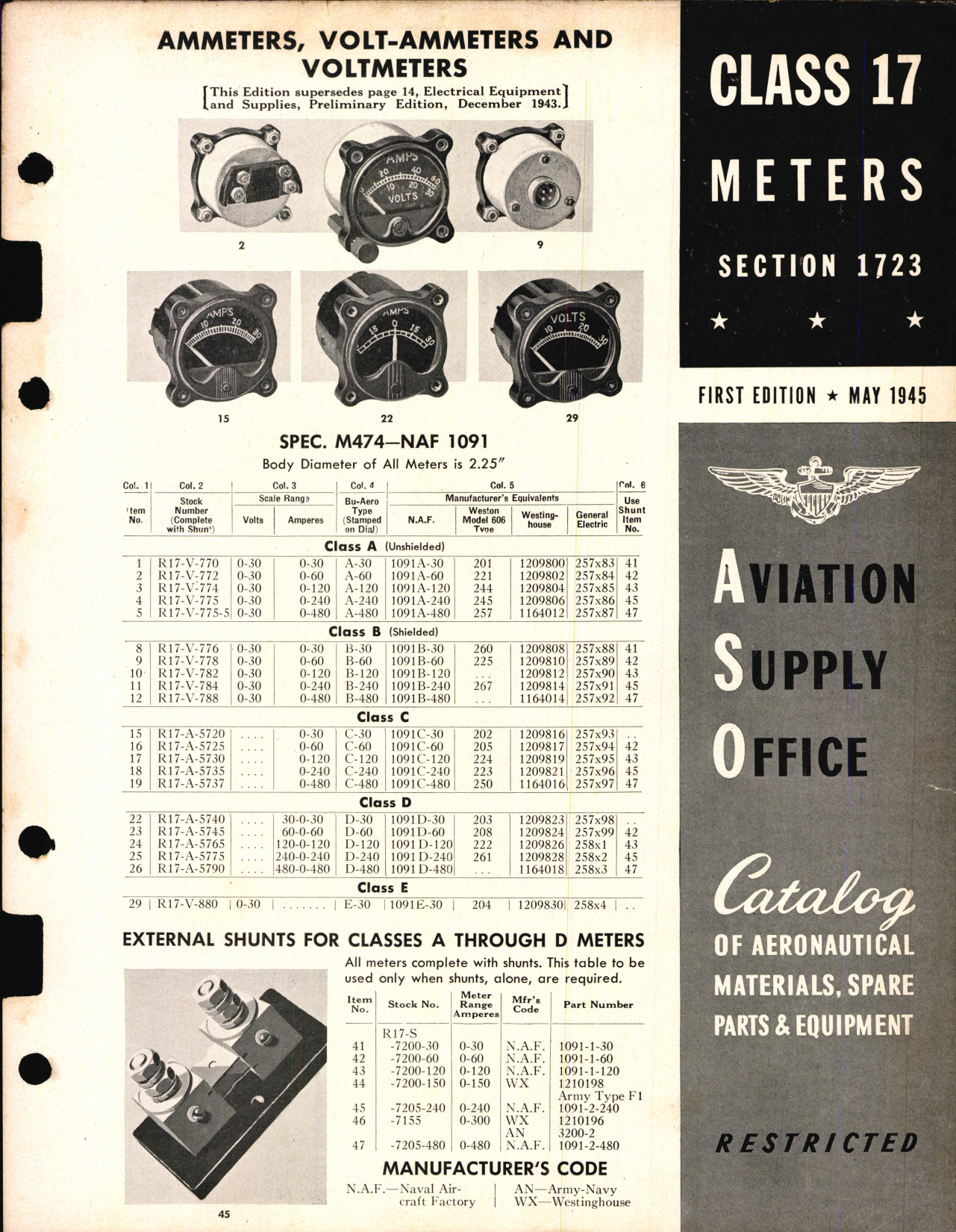 Sample page 1 from AirCorps Library document: Meters