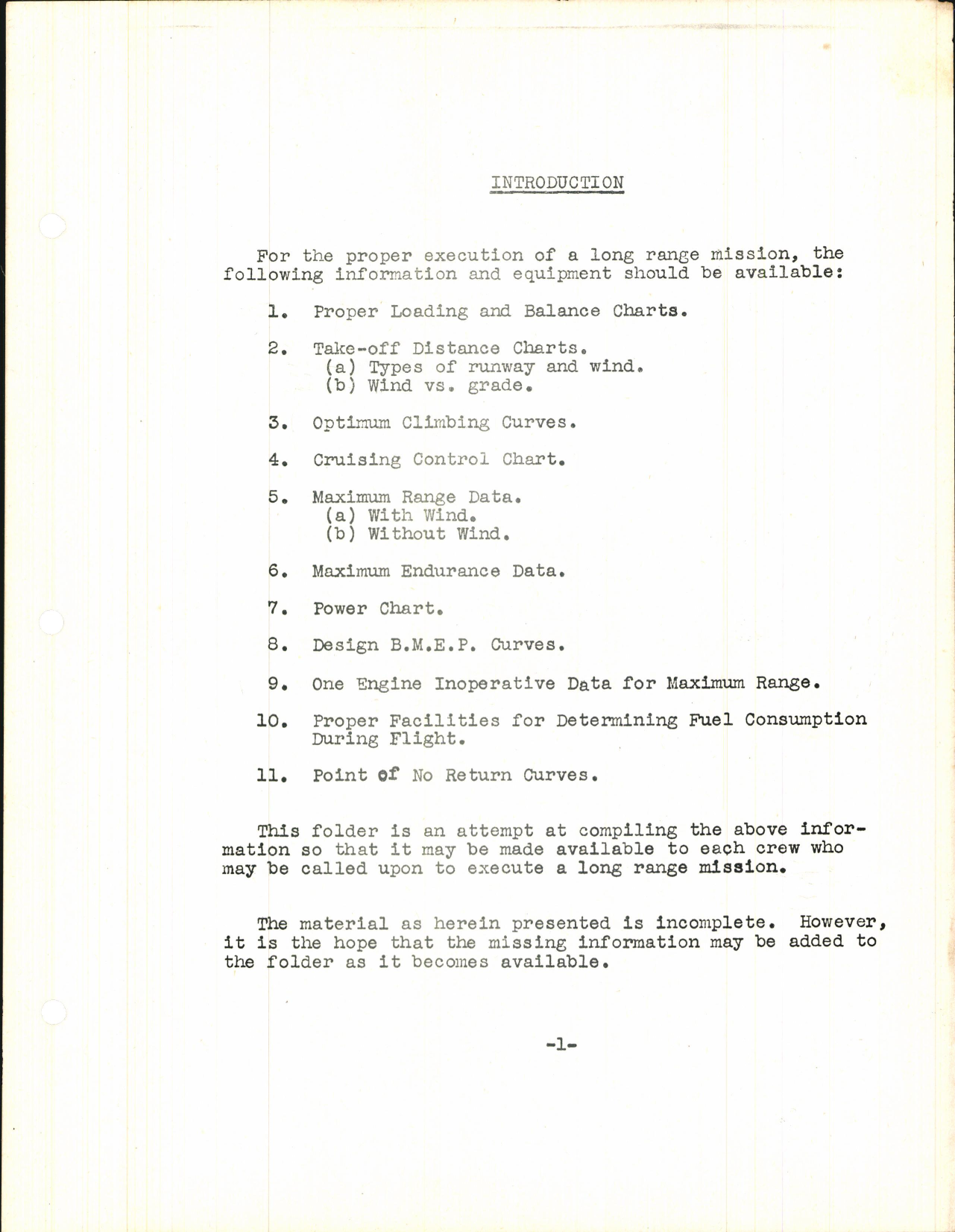 Sample page 3 from AirCorps Library document: Long Range Cruising Data and Instruction