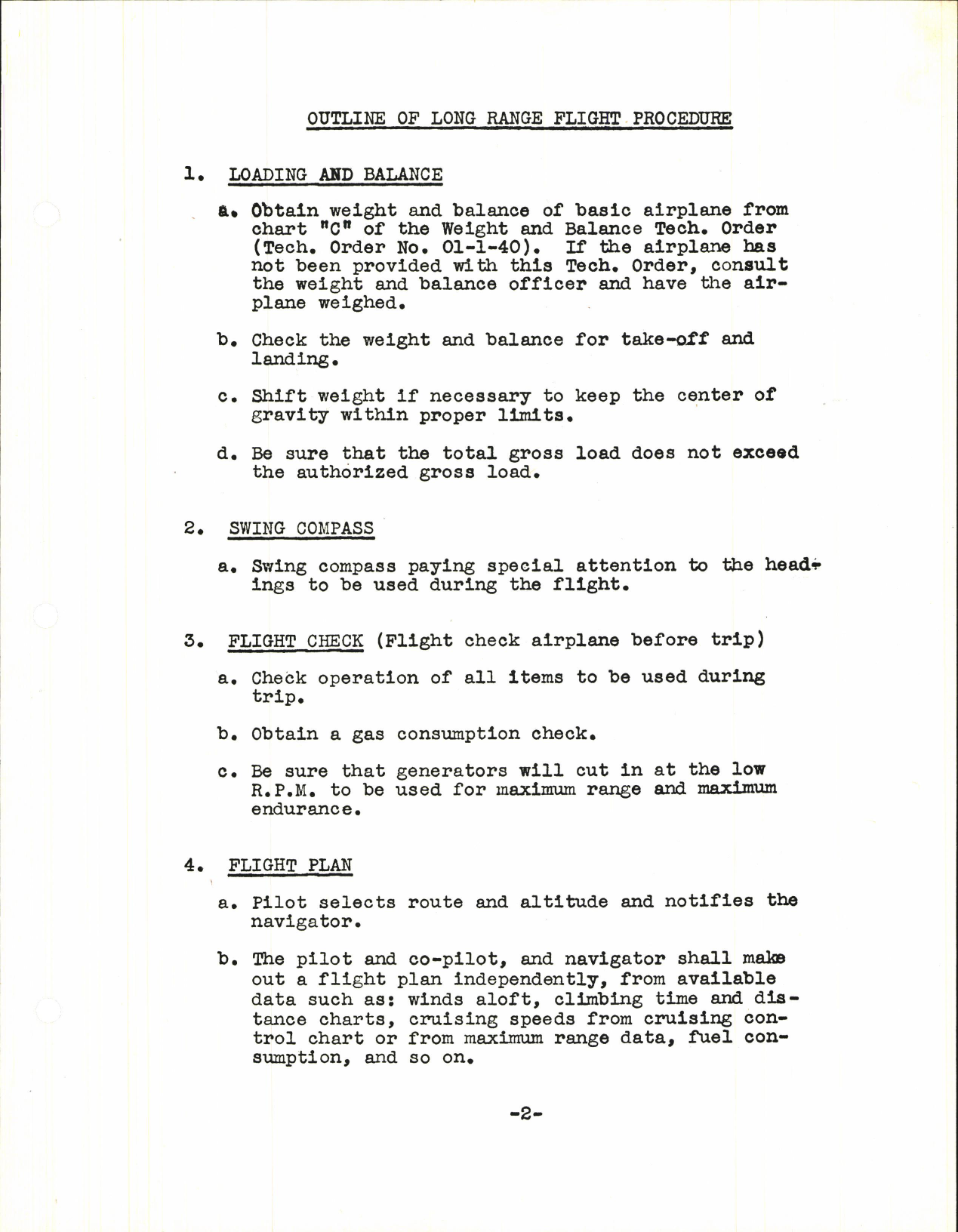 Sample page 5 from AirCorps Library document: Long Range Cruising Data and Instruction