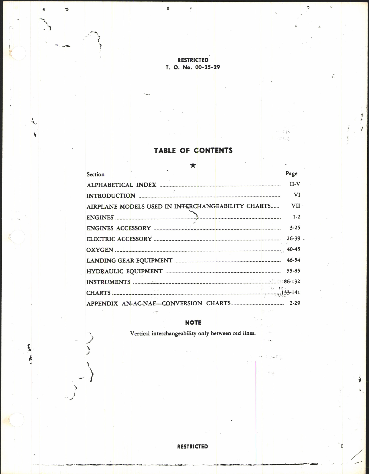 Sample page 5 from AirCorps Library document: Maintenance Interchangeability Cross Reference Charts