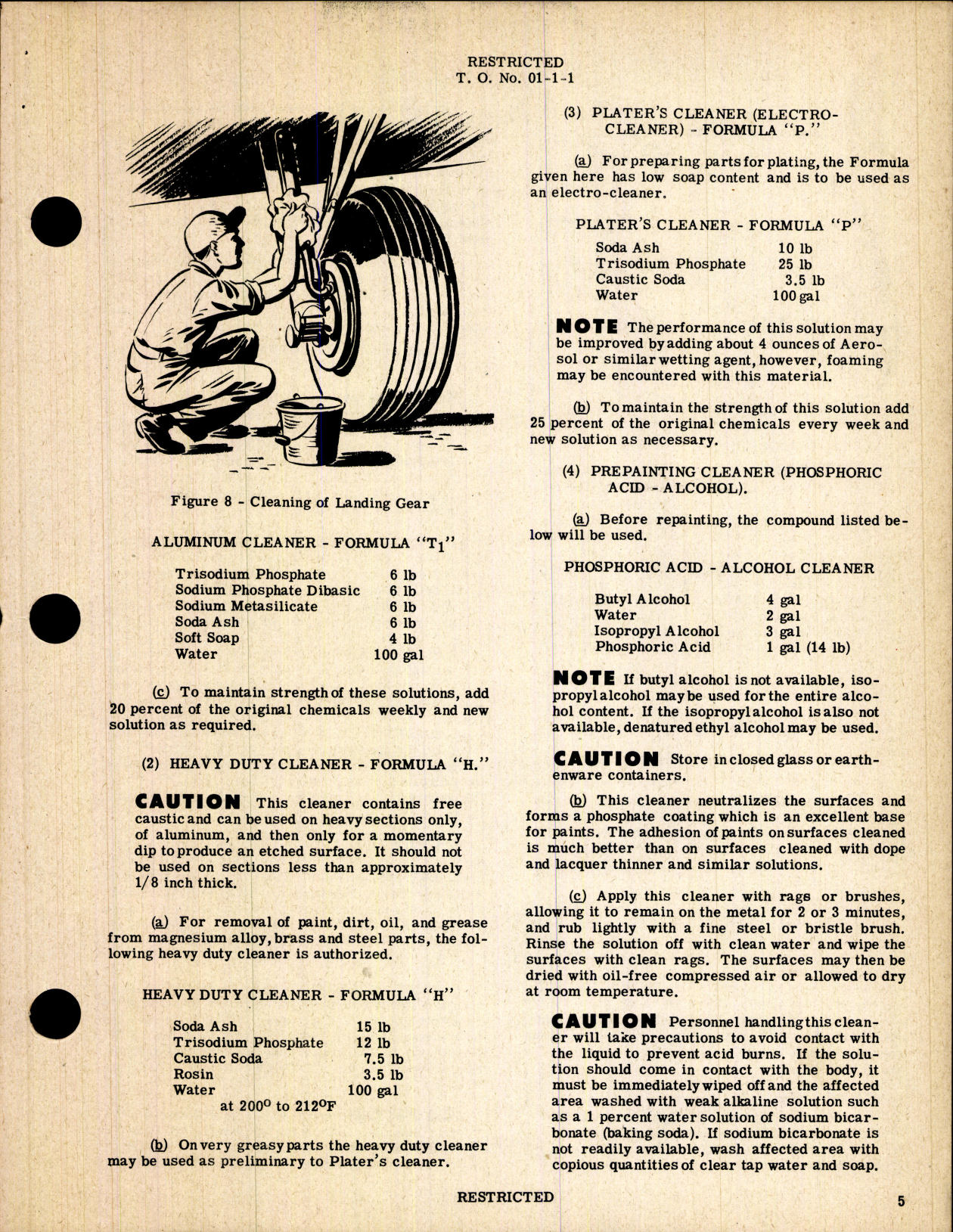 Sample page 5 from AirCorps Library document: Airplanes and Maintenance Parts for Cleaning of Aeronautical Equipment