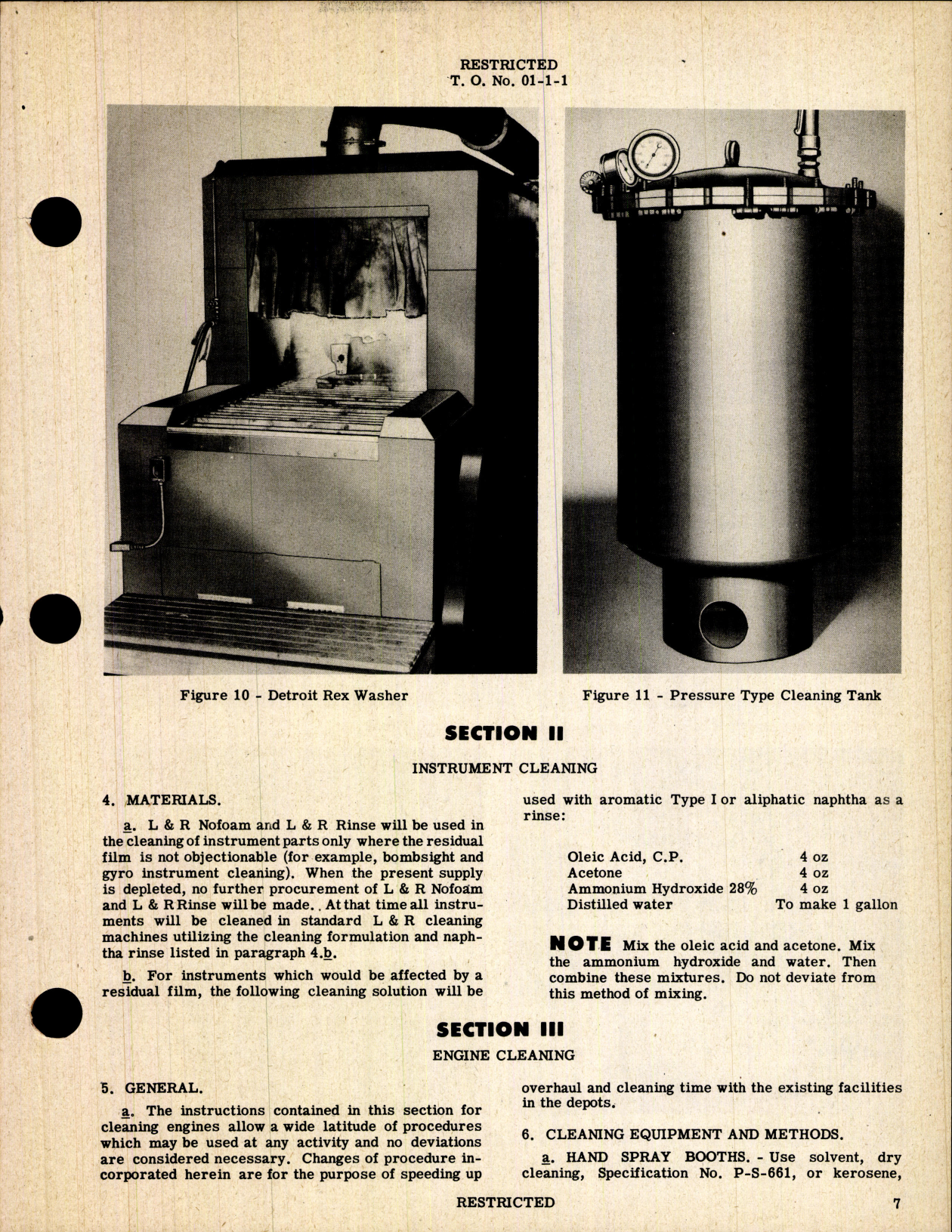 Sample page 7 from AirCorps Library document: Airplanes and Maintenance Parts for Cleaning of Aeronautical Equipment