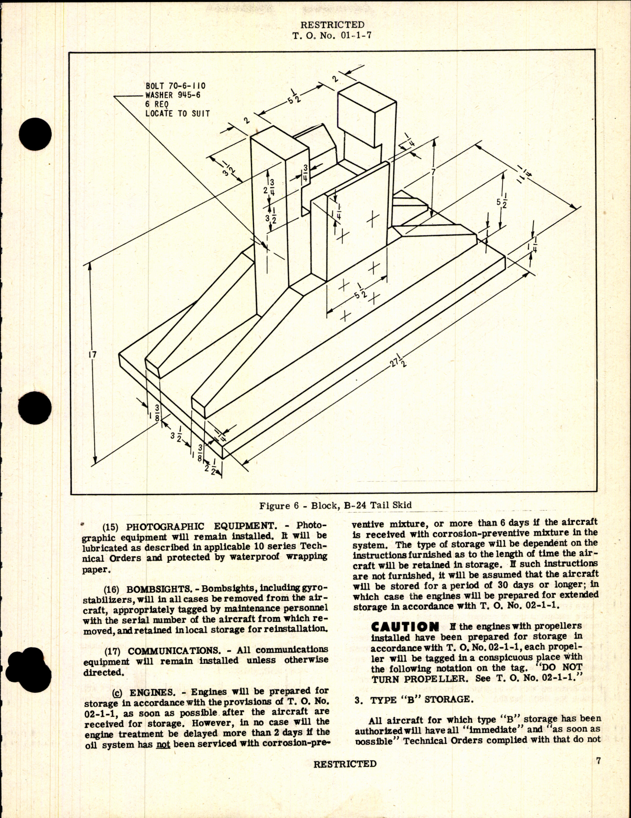 Sample page 7 from AirCorps Library document: Aircraft and Maintenance Parts for Storage of Aircraft