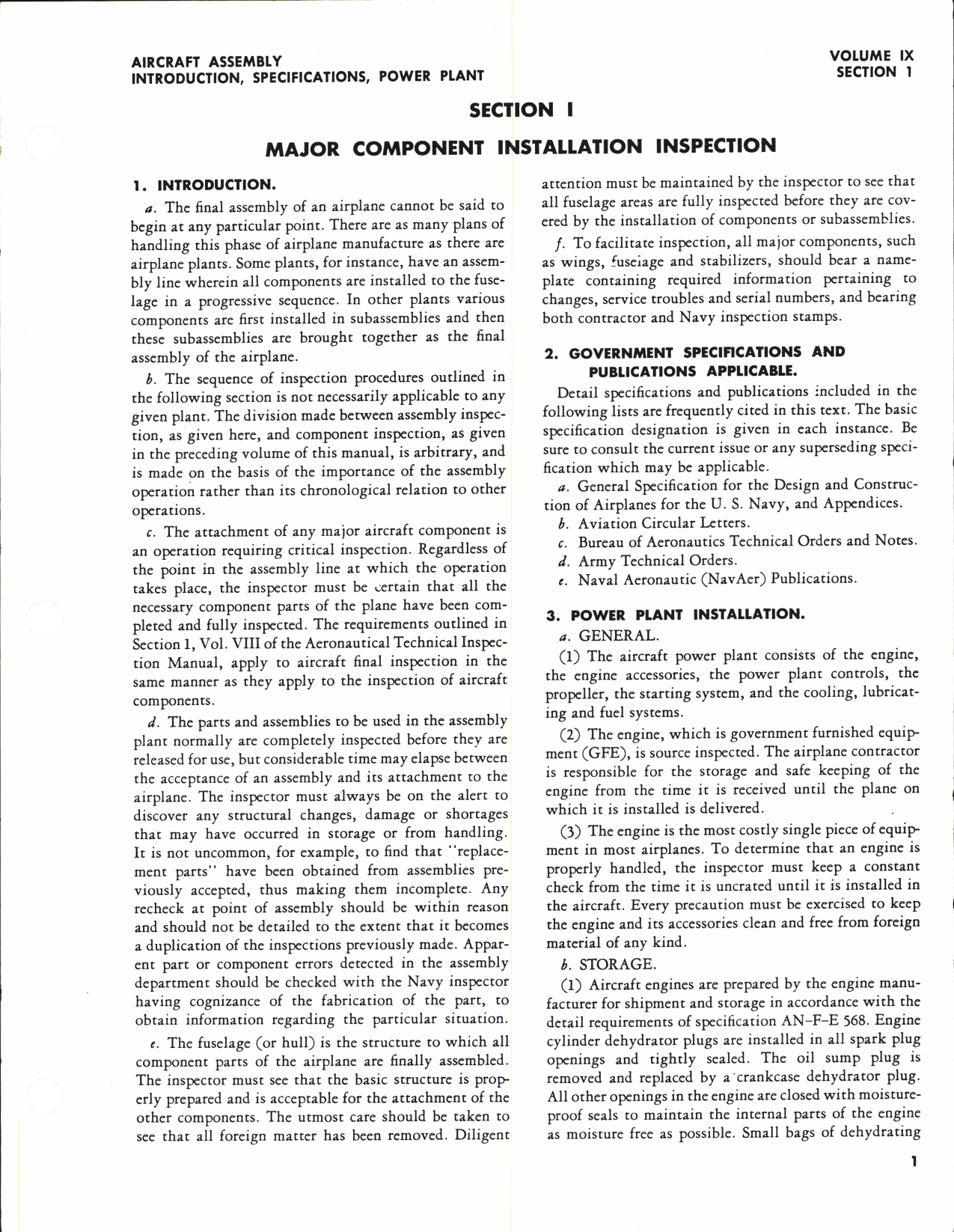 Sample page 5 from AirCorps Library document: Aeronautical Technical Inspection Manual Volume 9, Aircraft Assembly, Pre-Flight and After-Flight Inspection 