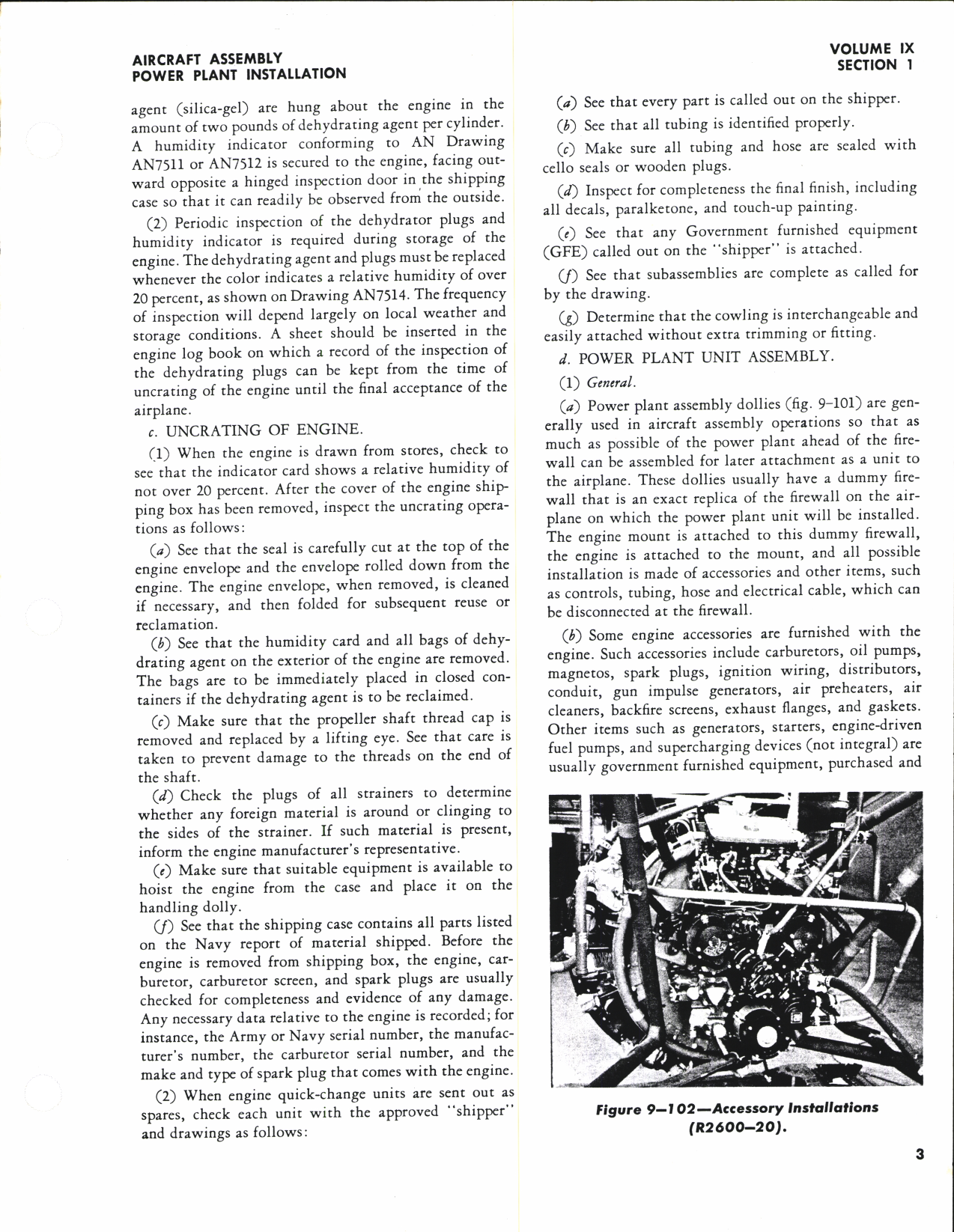Sample page 7 from AirCorps Library document: Aeronautical Technical Inspection Manual Volume 9, Aircraft Assembly, Pre-Flight and After-Flight Inspection 
