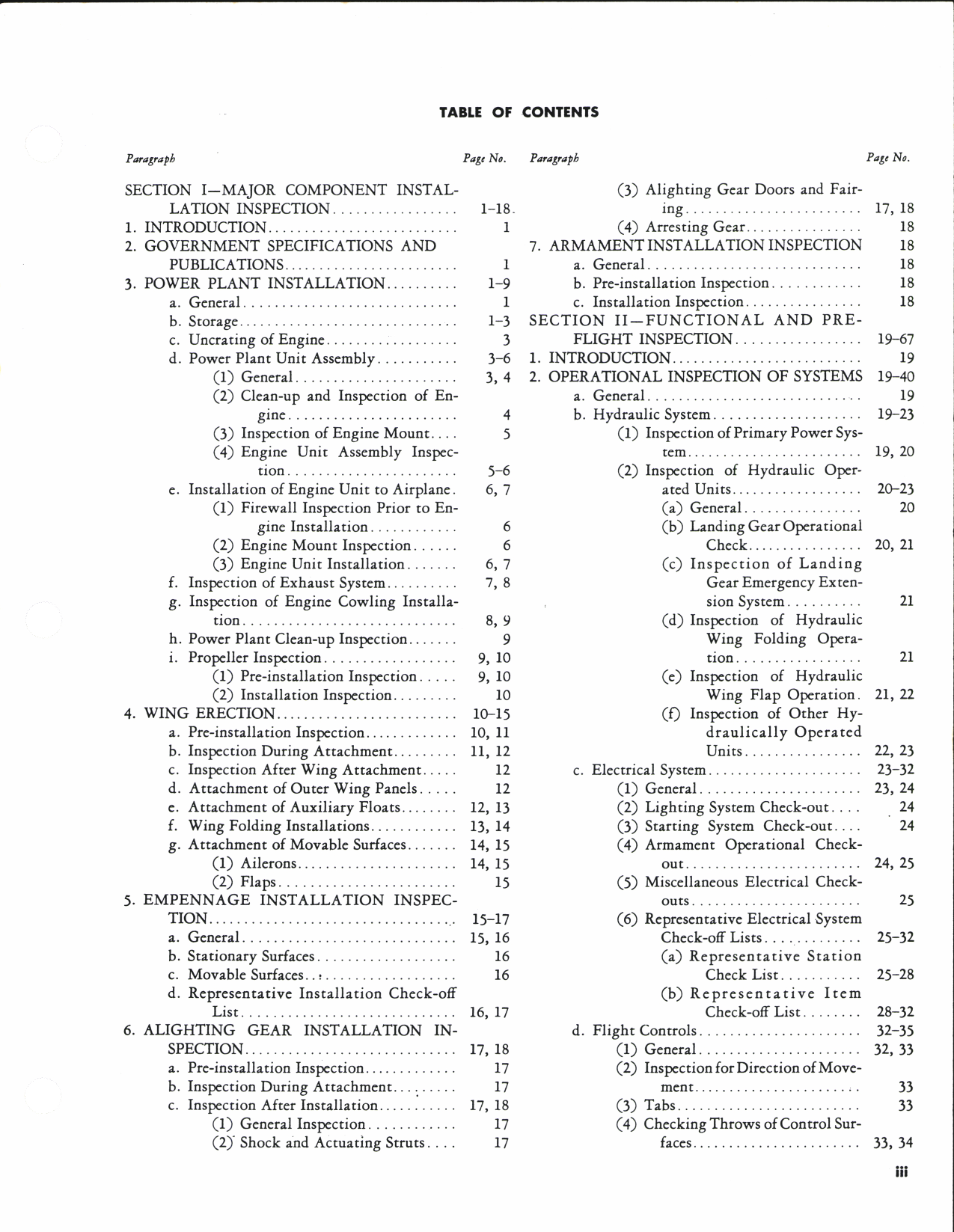 Sample page 3 from AirCorps Library document: Aeronautical Inspection Manual volume 9 for Aircraft Assembly, Pre-Flight and After-Flight Inspection