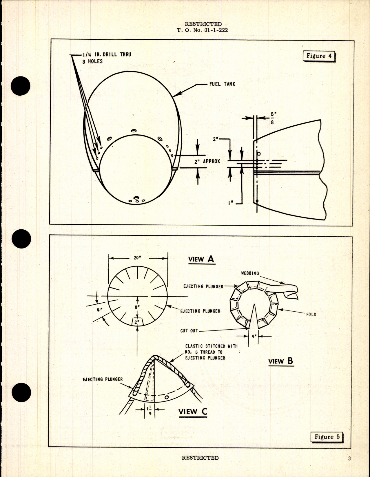 Sample page 3 from AirCorps Library document: Aircraft and Maintenance Parts; Conversion of 75 Gallon Auxiliary Metal Fuel Tank into fighter Rescue Gear