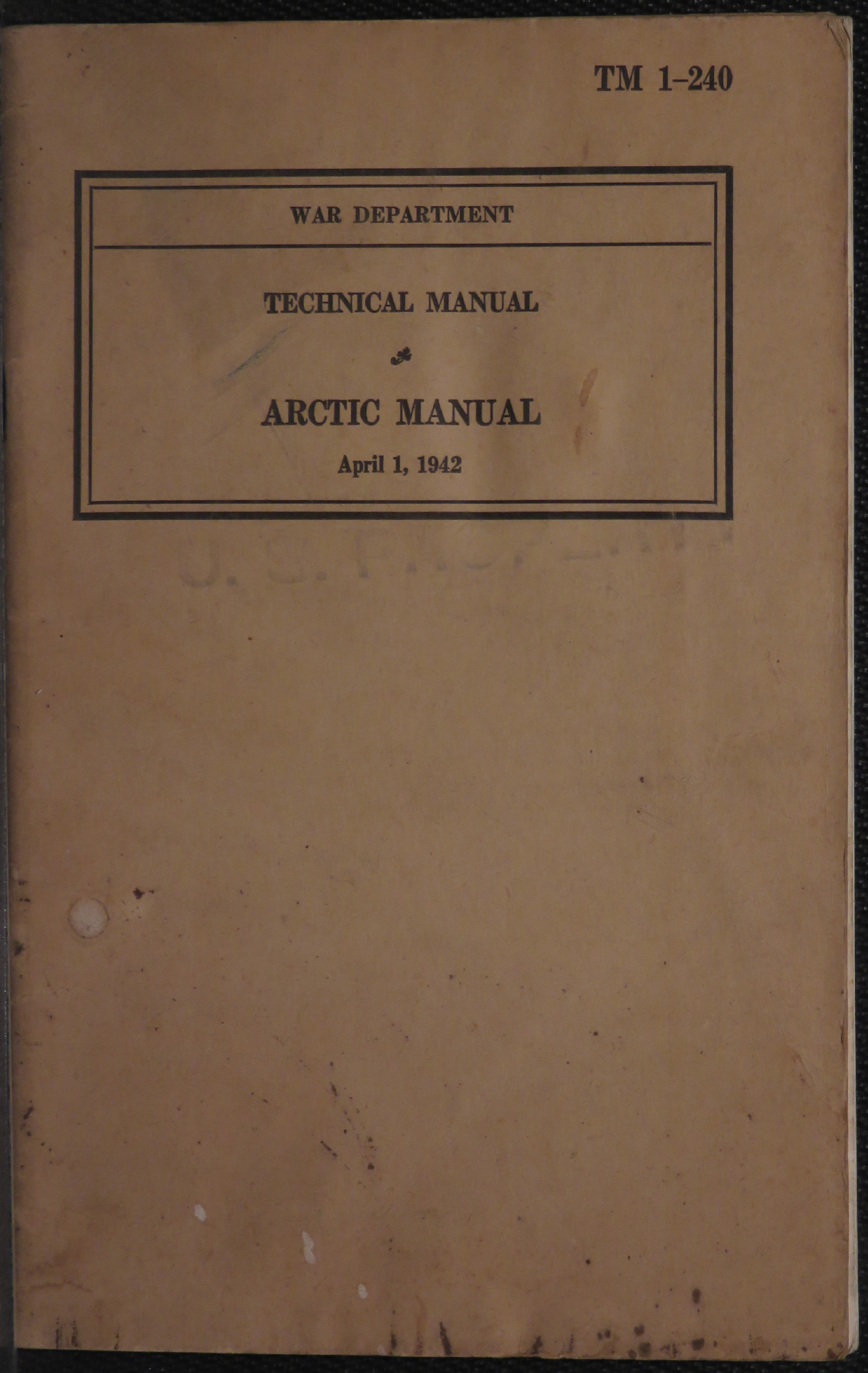 Sample page 1 from AirCorps Library document: Artic Manual