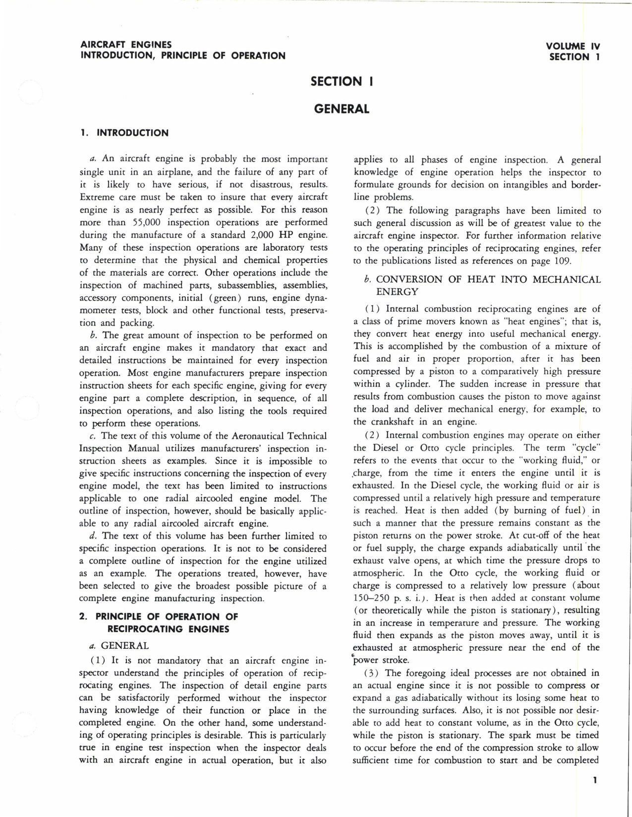 Sample page 7 from AirCorps Library document: Aeronautical Technical Inspection Manual Volume 4, Aircraft Engine