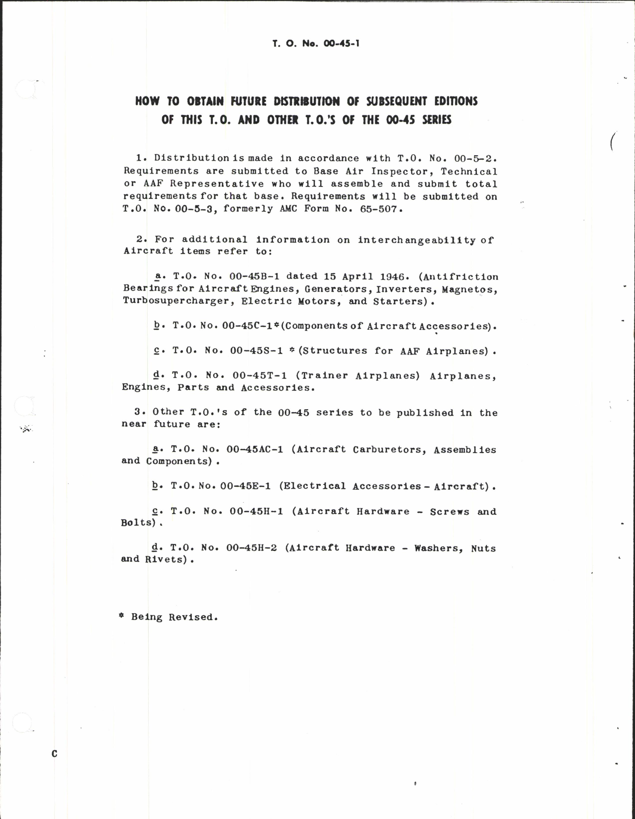 Sample page 5 from AirCorps Library document: Accessories for Airplanes; Engines Interchangeability Charts Listing Original and Substitute Parts by Application and Cross reference Charts