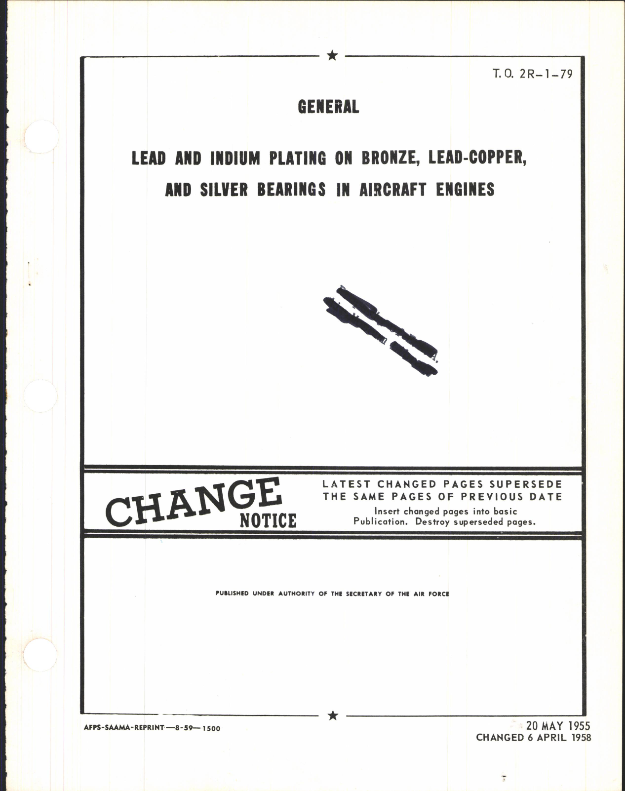 Sample page 1 from AirCorps Library document: Lead and Indium Plating on Bronze, Lead-Copper, and Silver Bearings in Aircraft Engines