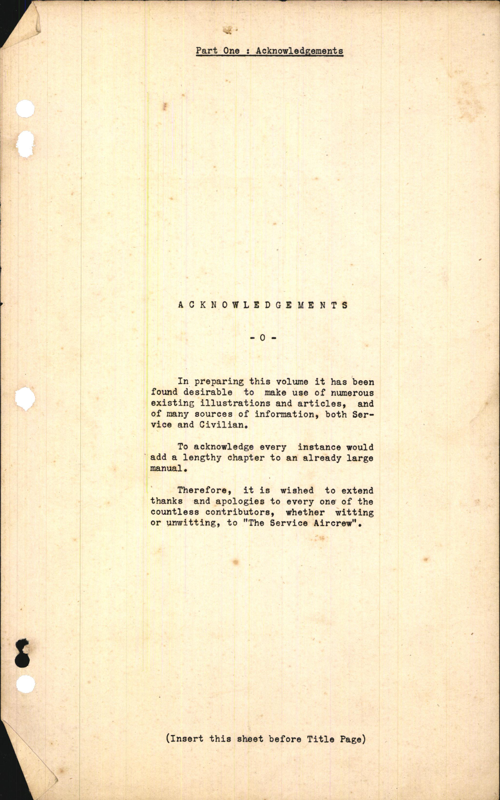 Sample page 3 from AirCorps Library document: The Service Aircrew Part One