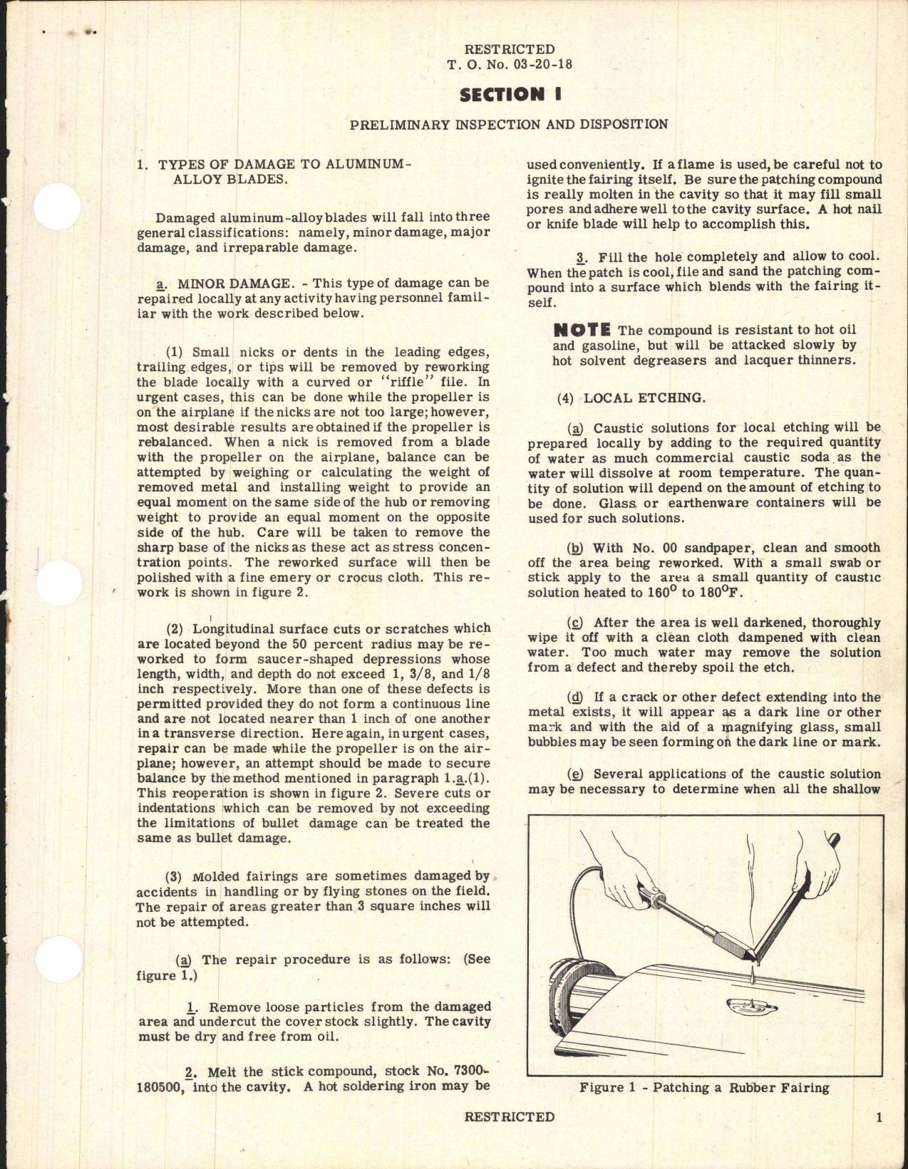 Sample page 5 from AirCorps Library document: Propellers and Accessories; Inspection, Repair, and Disposition of Damaged Aluminum-Alloy Propeller Blades