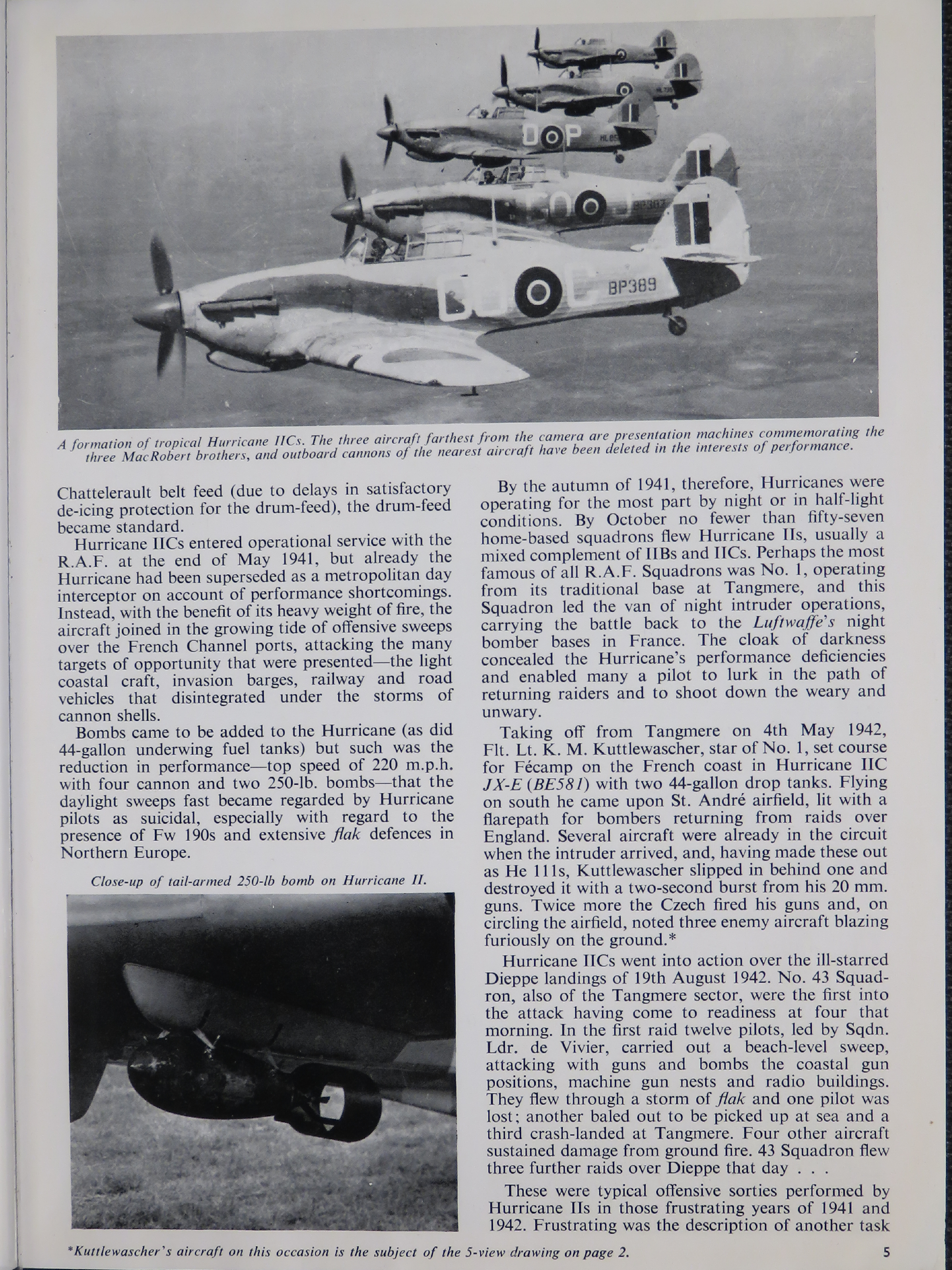 Sample page 5 from AirCorps Library document: Profile Publications; The Hawker Hurricane IIC