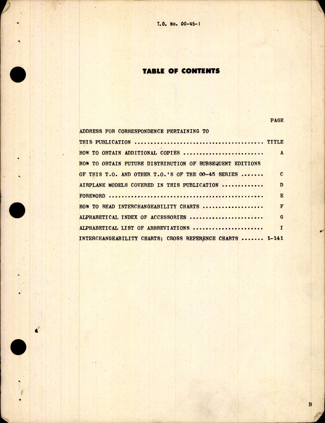 Sample page 5 from AirCorps Library document: Interchangeability Charts - Aircraft Engines Cross Reference Charts