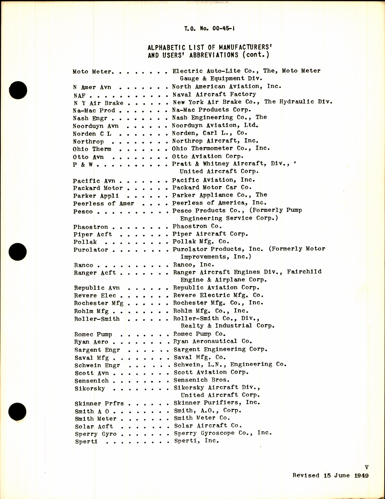 Sample page 7 from AirCorps Library document: Interchangeability Charts - Accessories for Aircraft Engines