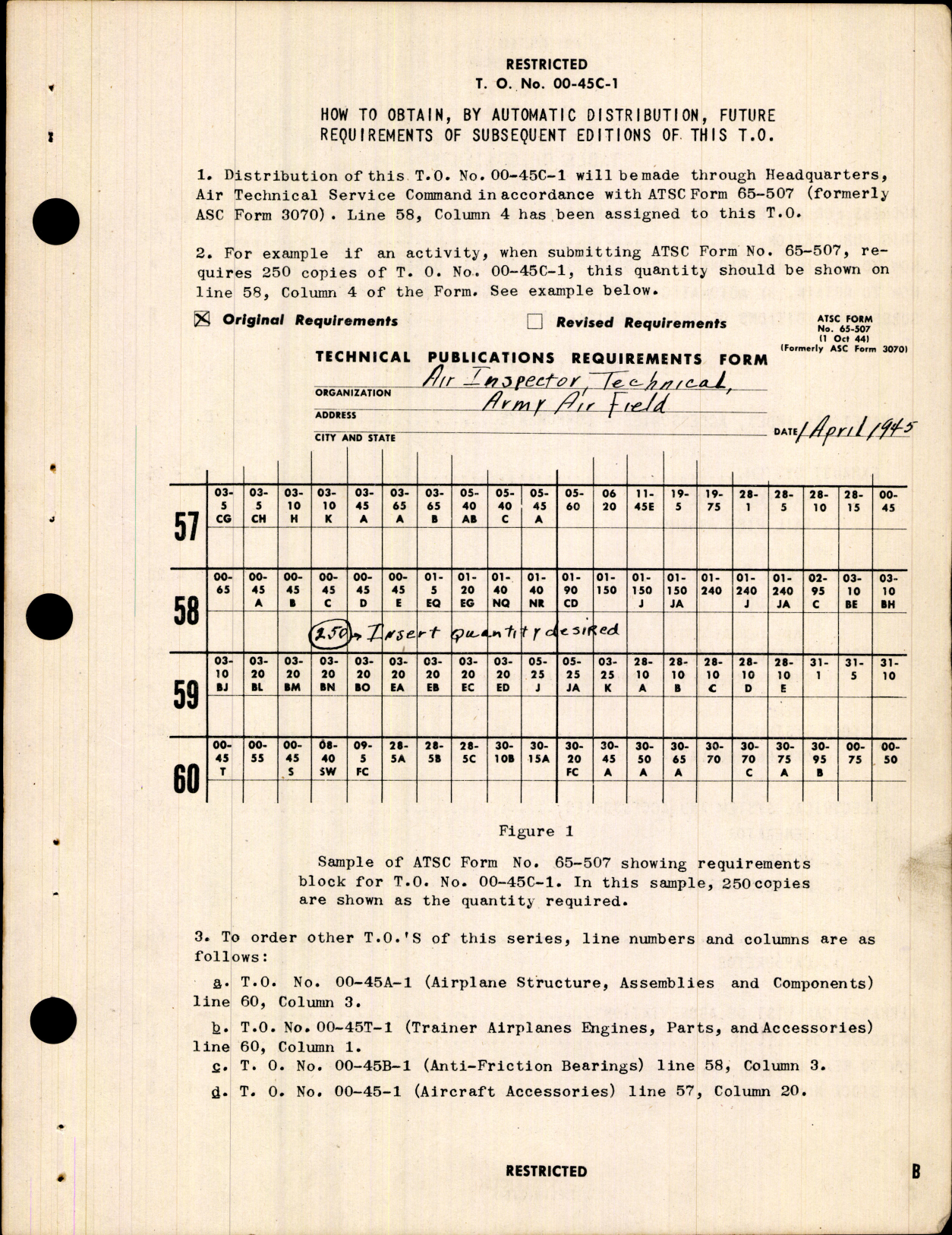 Sample page 5 from AirCorps Library document: Interchangeability Charts - Components of Aircraft - Accessories