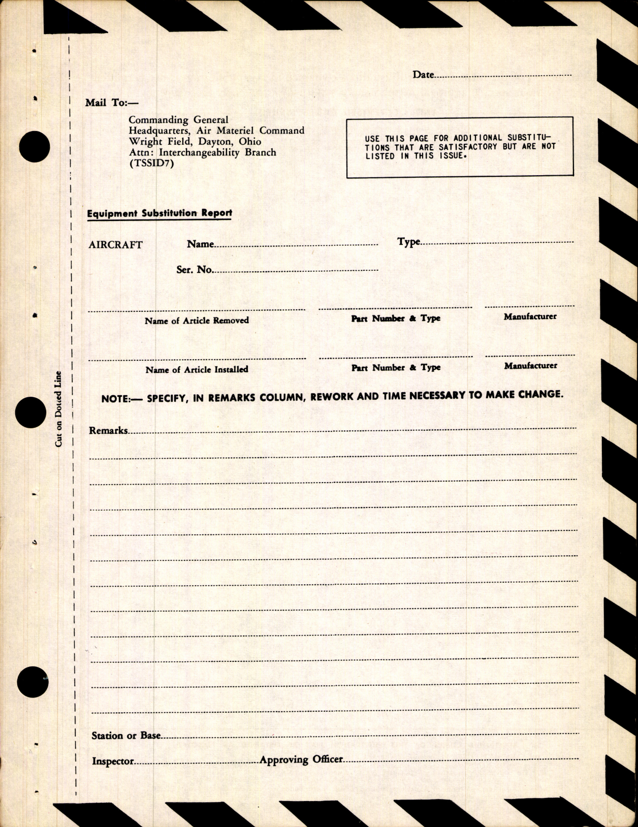 Sample page 5 from AirCorps Library document: Interchangeability Charts - Components of Aircraft - Accessories