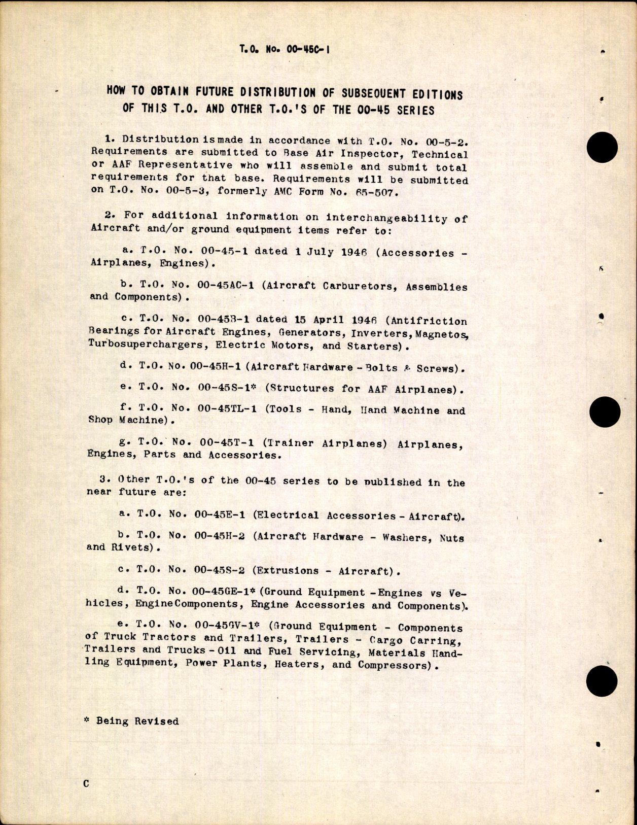 Sample page 8 from AirCorps Library document: Interchangeability Charts - Components of Aircraft - Accessories