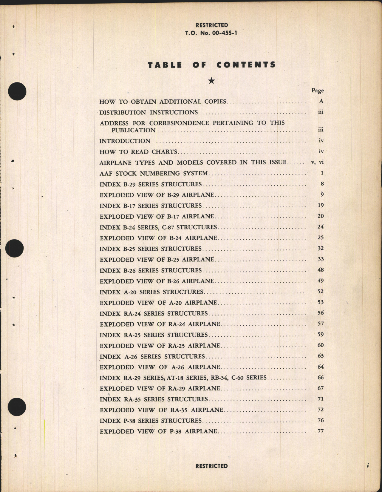 Sample page 5 from AirCorps Library document: Interchangeability Charts - Assemblies - Components