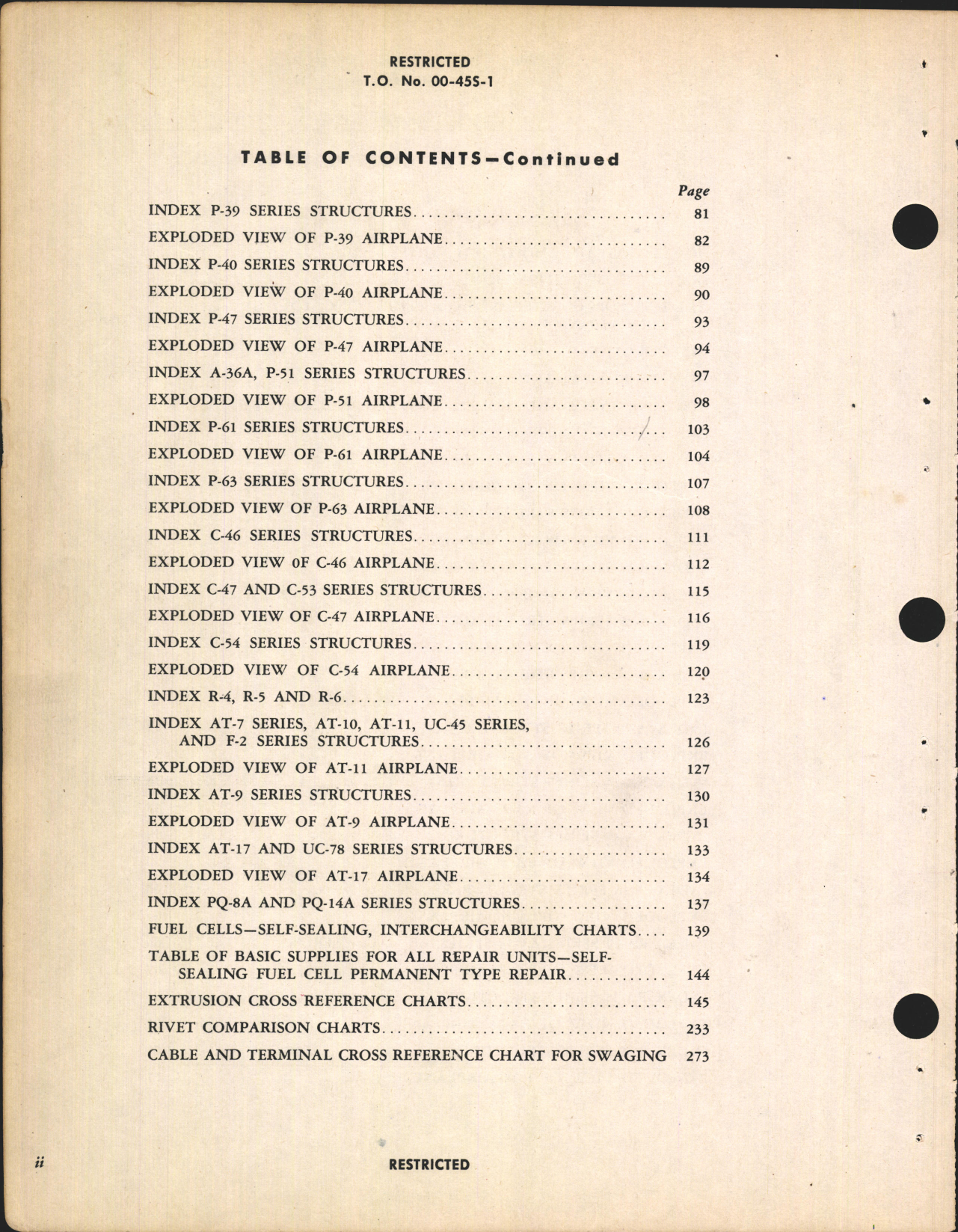 Sample page 6 from AirCorps Library document: Interchangeability Charts - Assemblies - Components