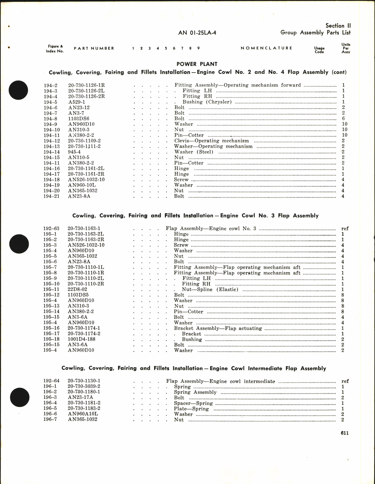 Sample page 7 from AirCorps Library document: Parts Catalog for C-46A, C-46D, and R5C-1